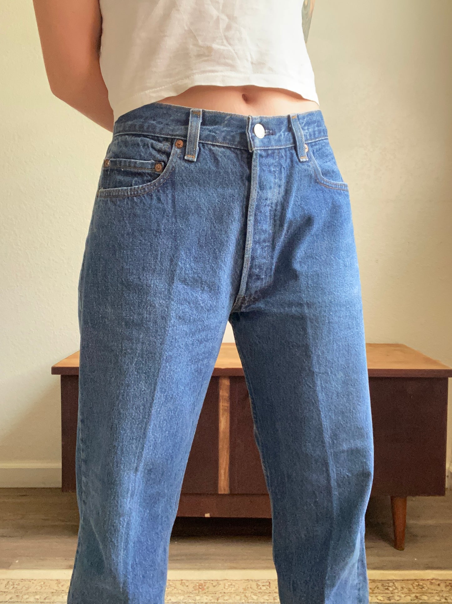 1980s Levi’s 501 0115 button fly denim 30” waist