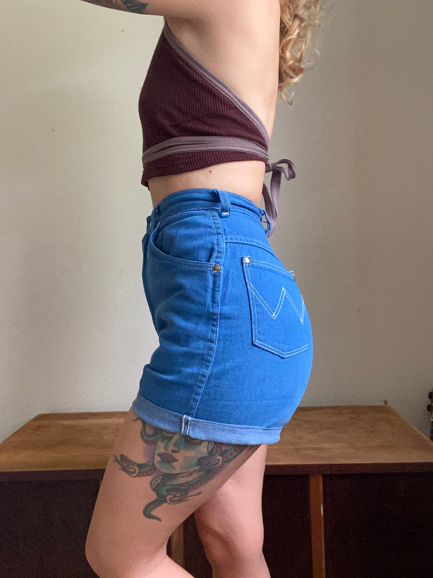 1950s 1960s Blue Bell Wrangler Denim Shorts