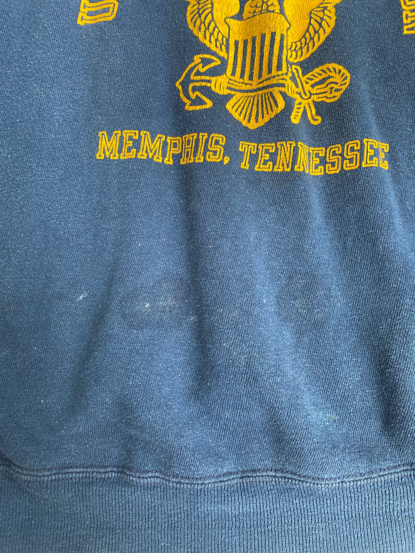 1970s US Naval Air Station Memphis TN short sleeve sweatshirt Large