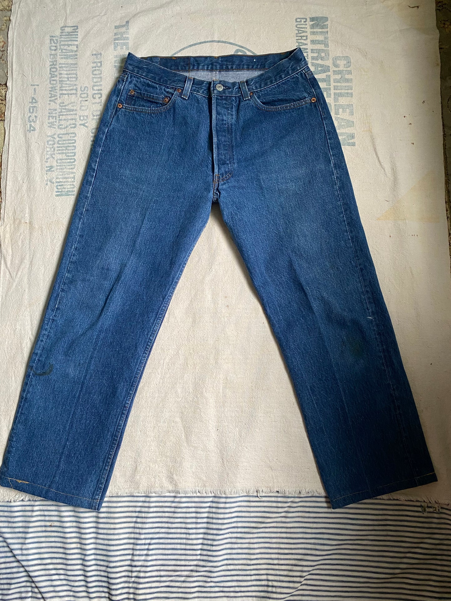 1980s Levi’s 501 0115 button fly denim 30” waist