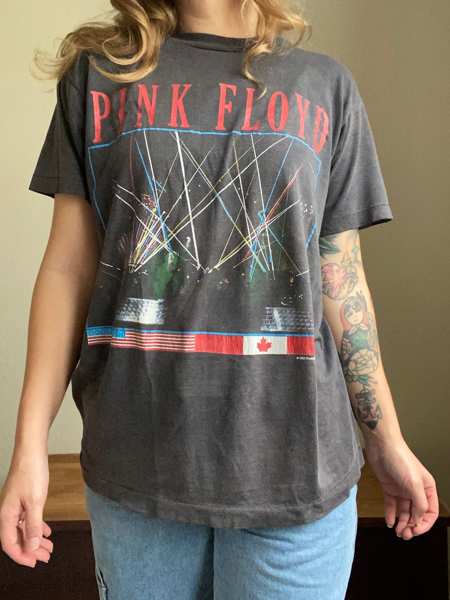 1987 Pink Floyd Tour T Shirt