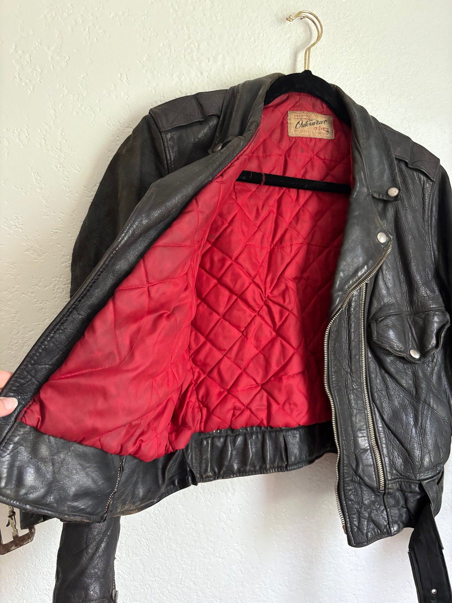 1950s Hercules Leather Jacket Small Medium
