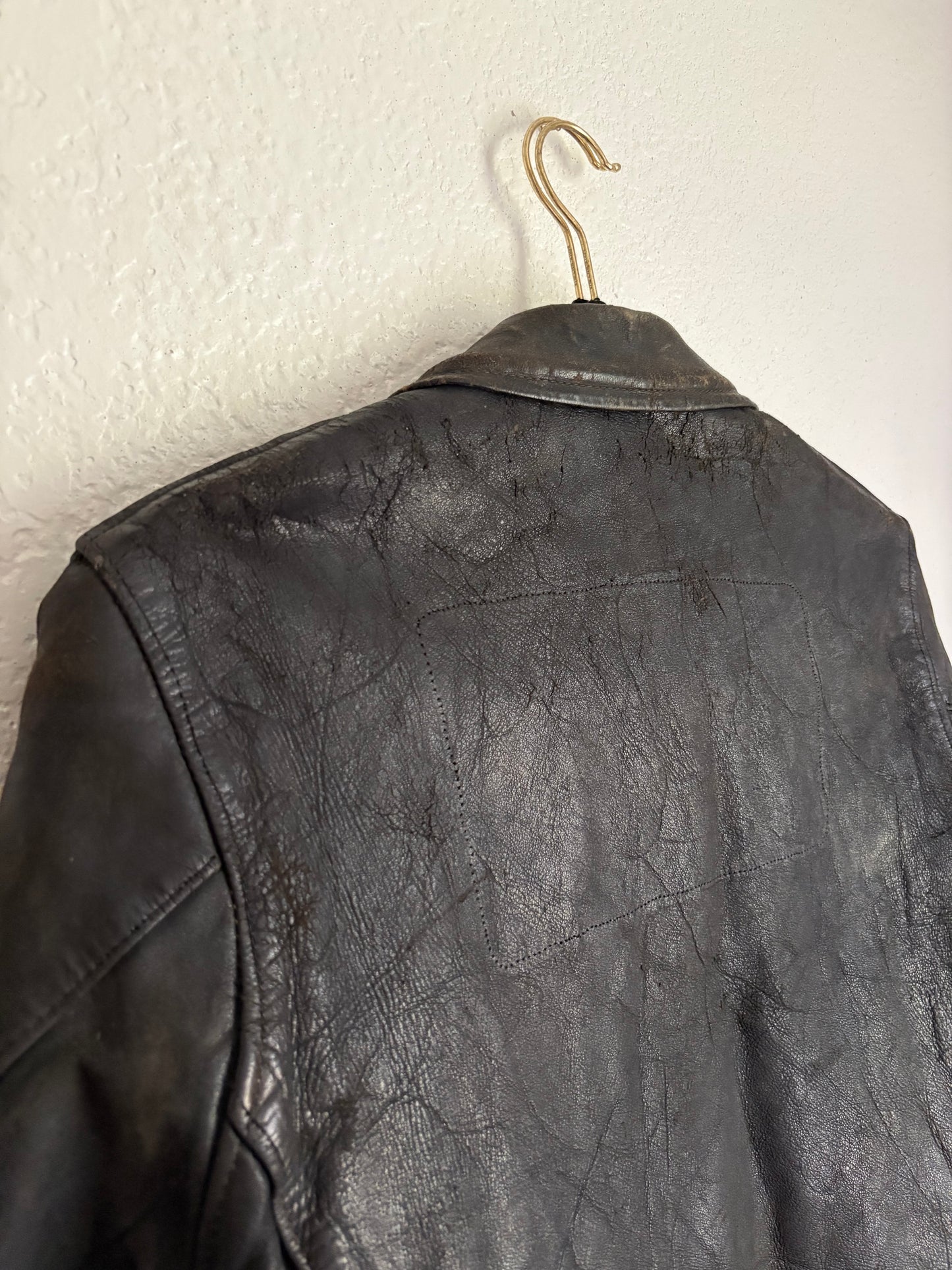 1950s Hercules Leather Jacket Small Medium