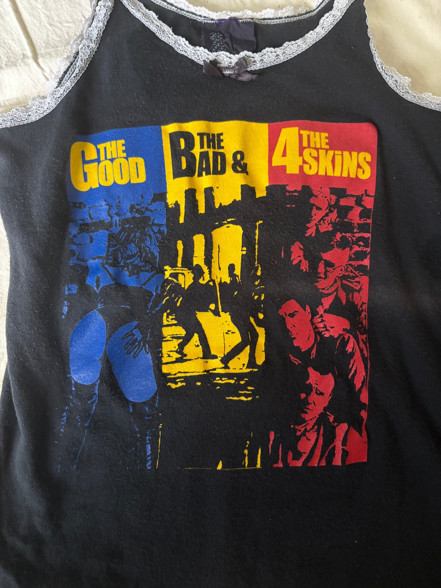 1990s The 4 Skins Punk Band Promo Concert Tank Top