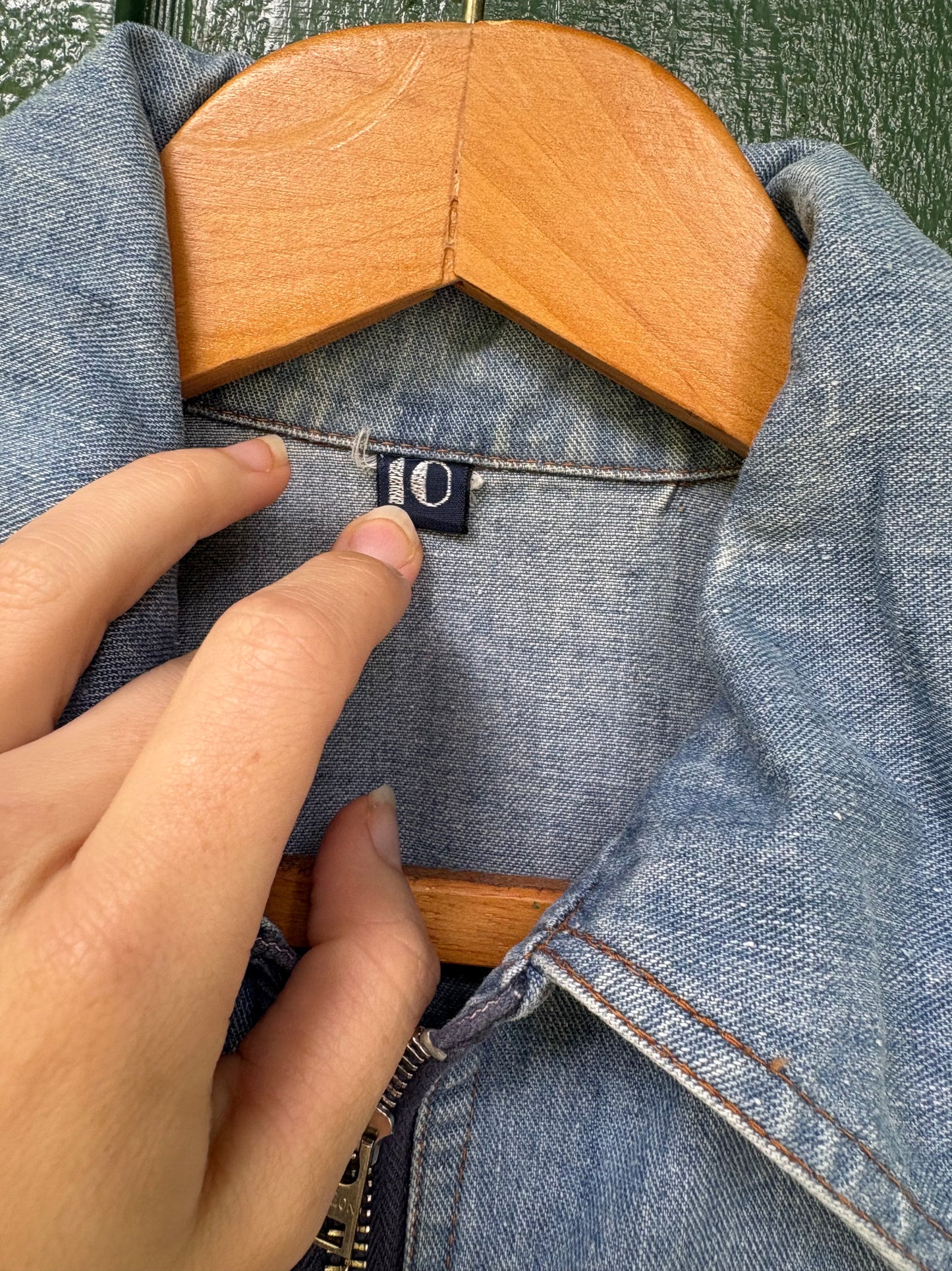 1970s Long Sleeve Bell Bottom Denim Jumpsuit Mr Berrie