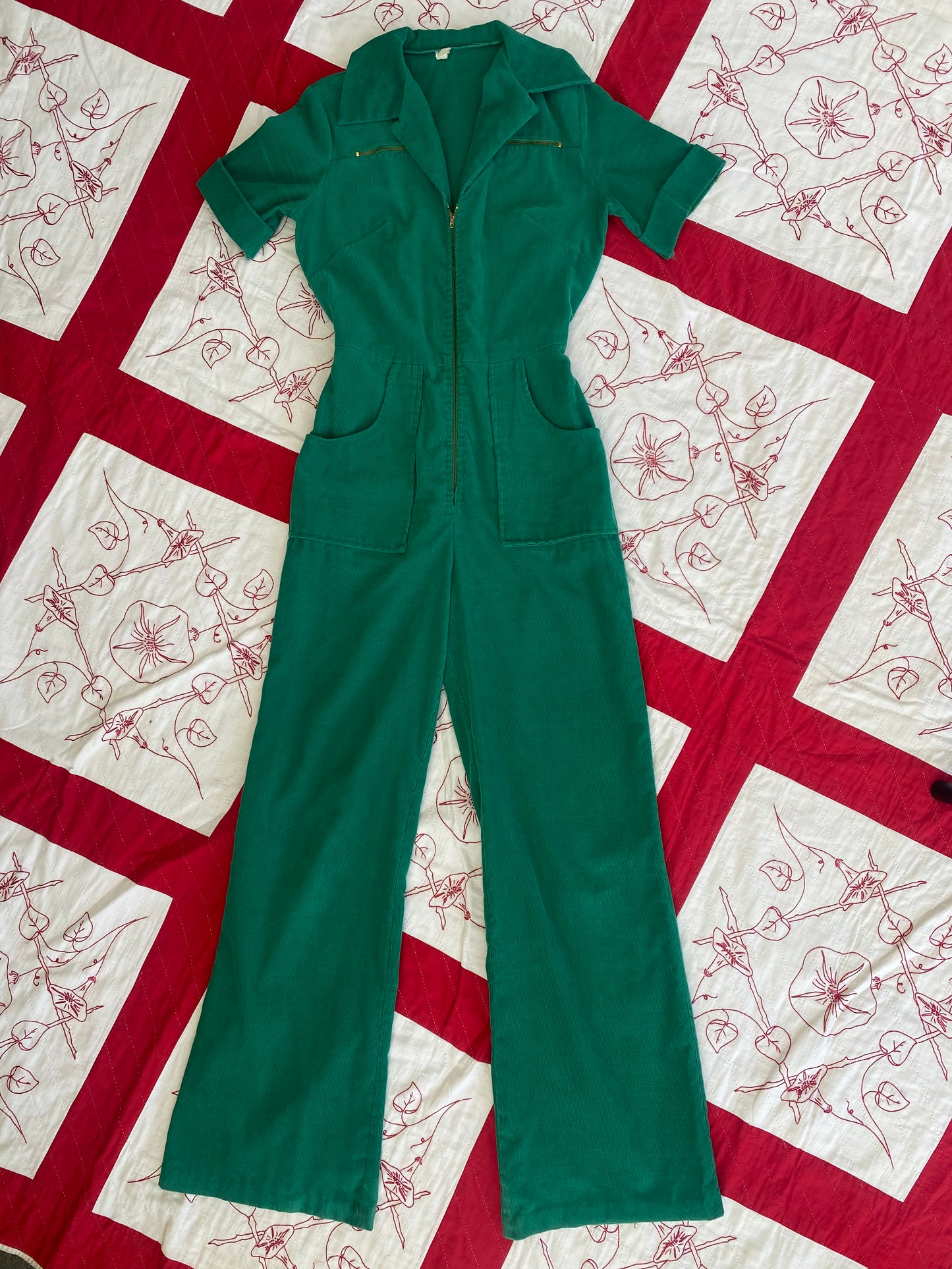 1970’s Green Corduroy Jumpsuit