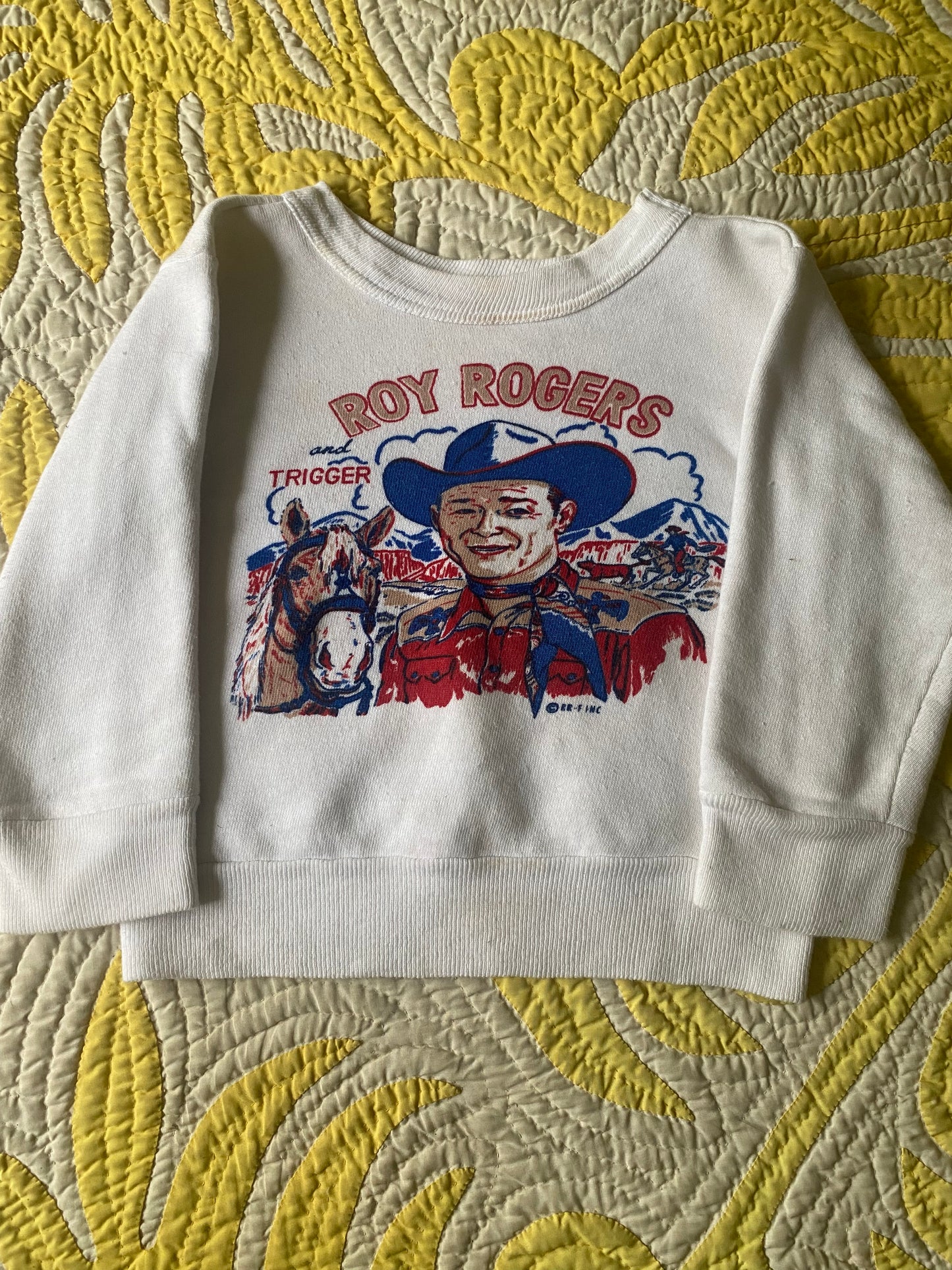 1950s Roy Rogers and Trigger Sweatshirt size 10