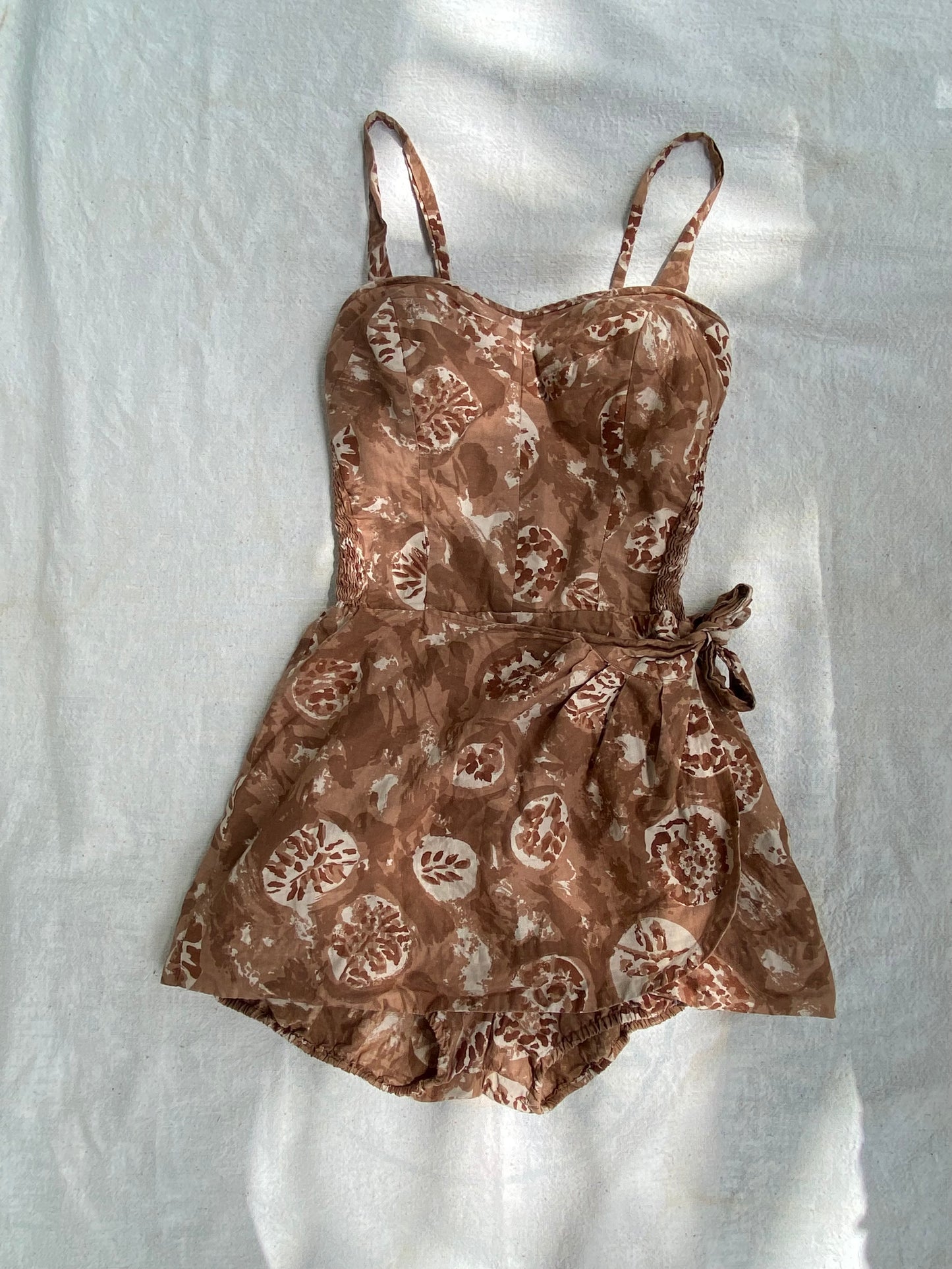 1950s The Kahala Hawaiian Sarong Playsuit swimsuit