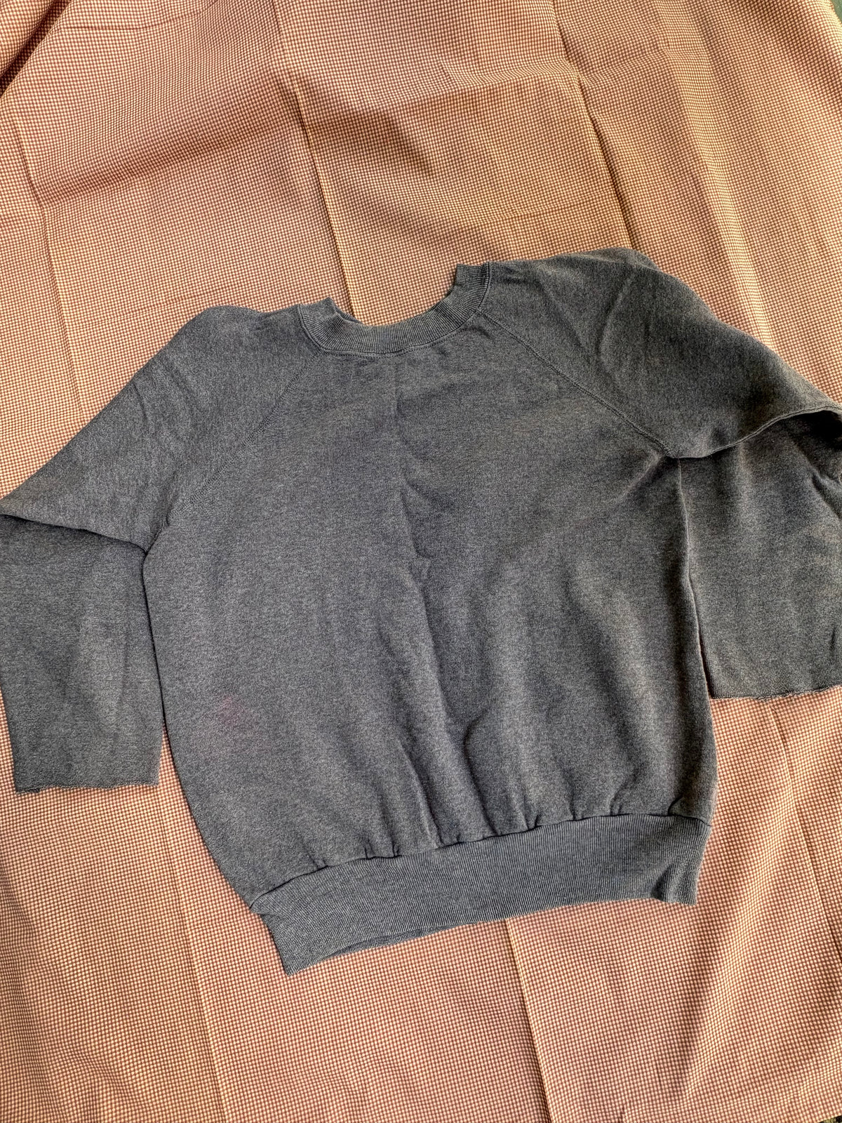1980s dark grey Steinwurtzel raglan sweatshirt Medium
