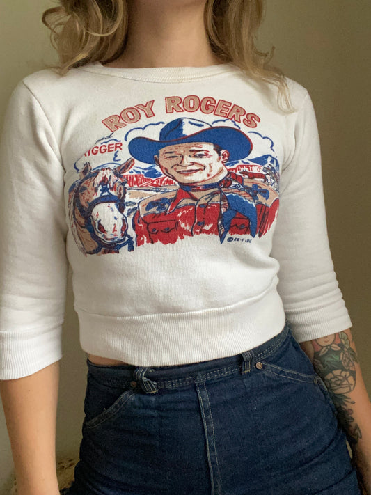 1950s Roy Rogers and Trigger Sweatshirt size 10