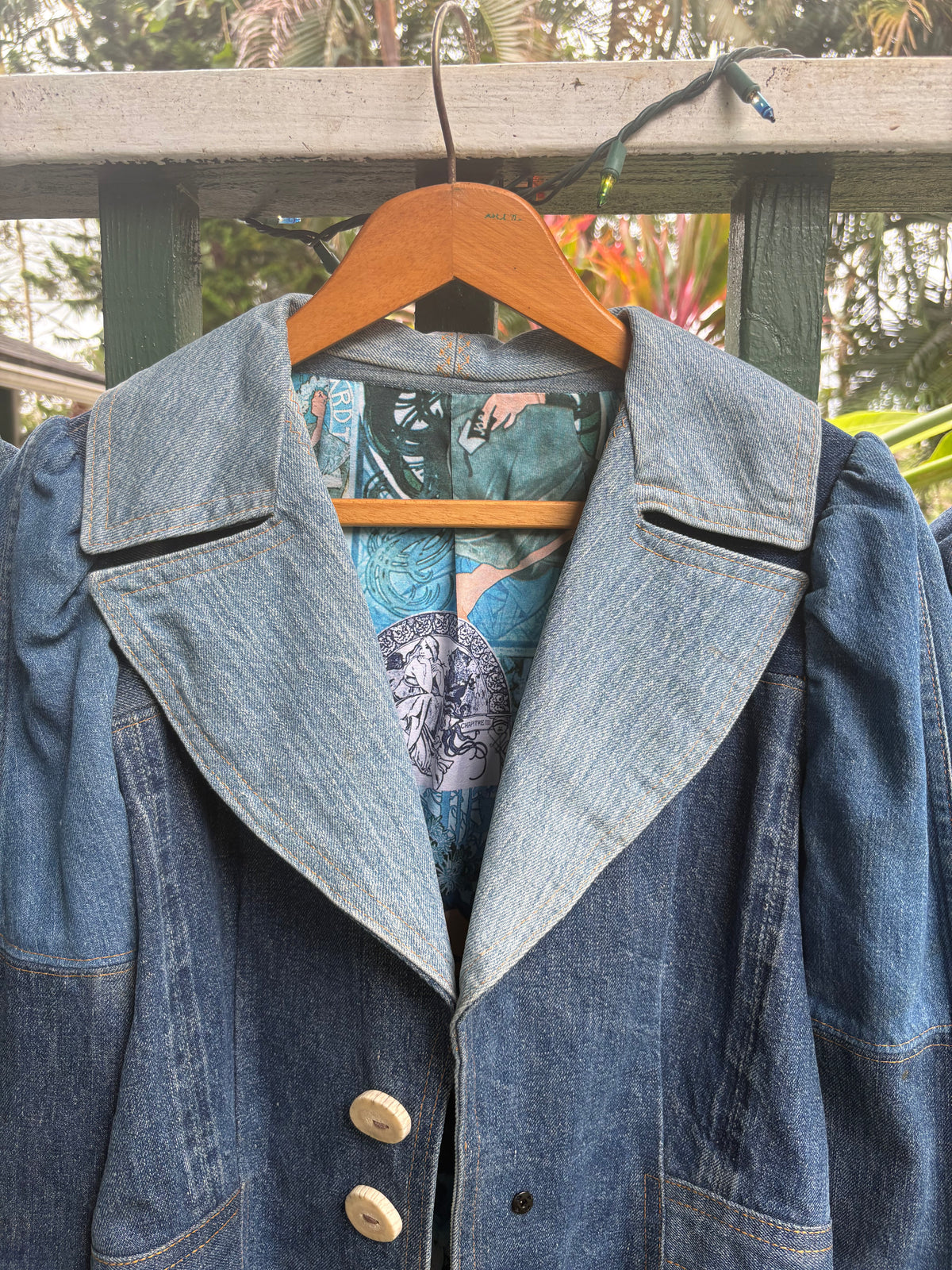 1970s Patchwork Selvedge Denim Jacket small/medium