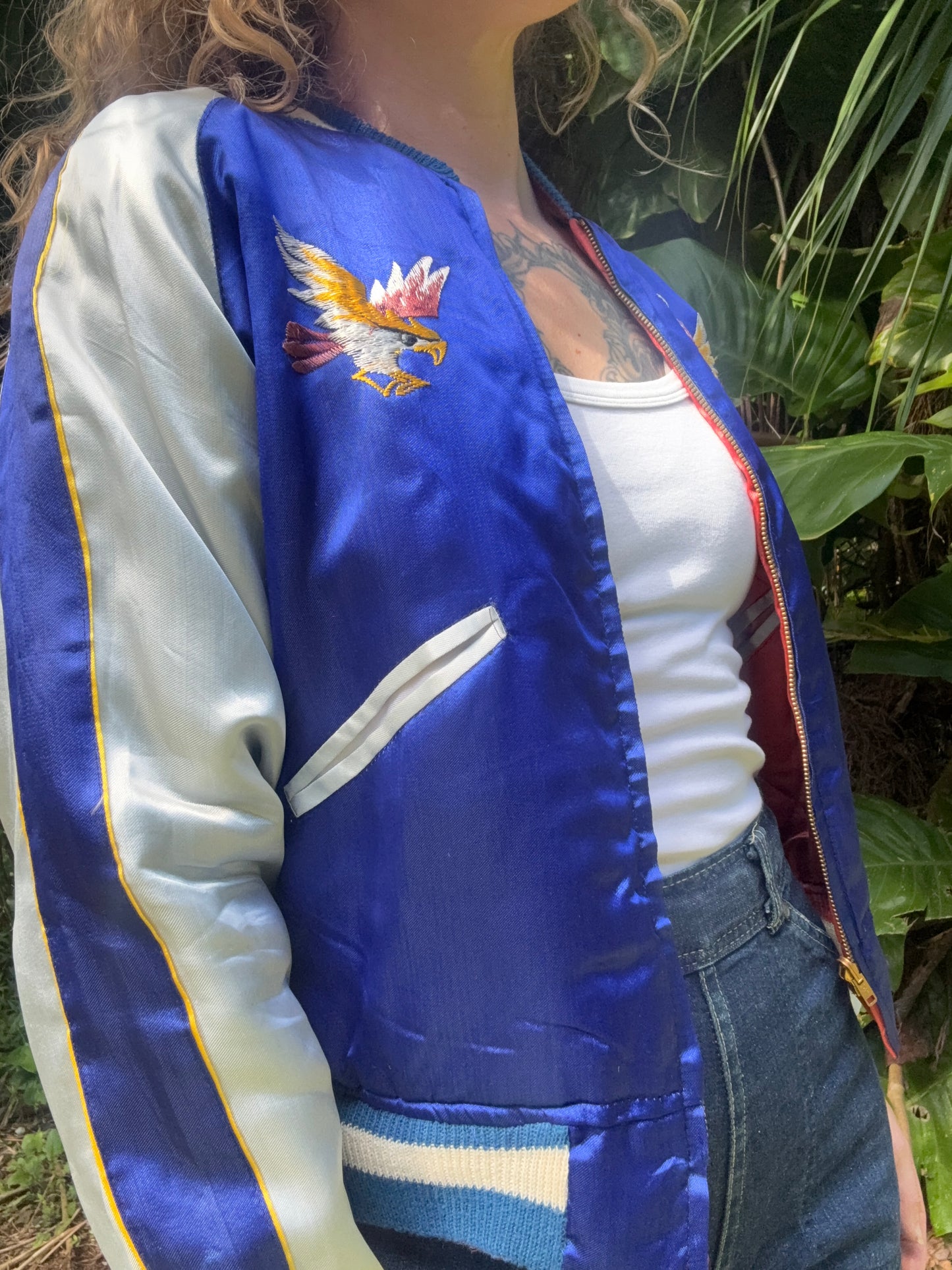 1950s Deadstock WWII Japan Reversible Bomber Jacket Size Small