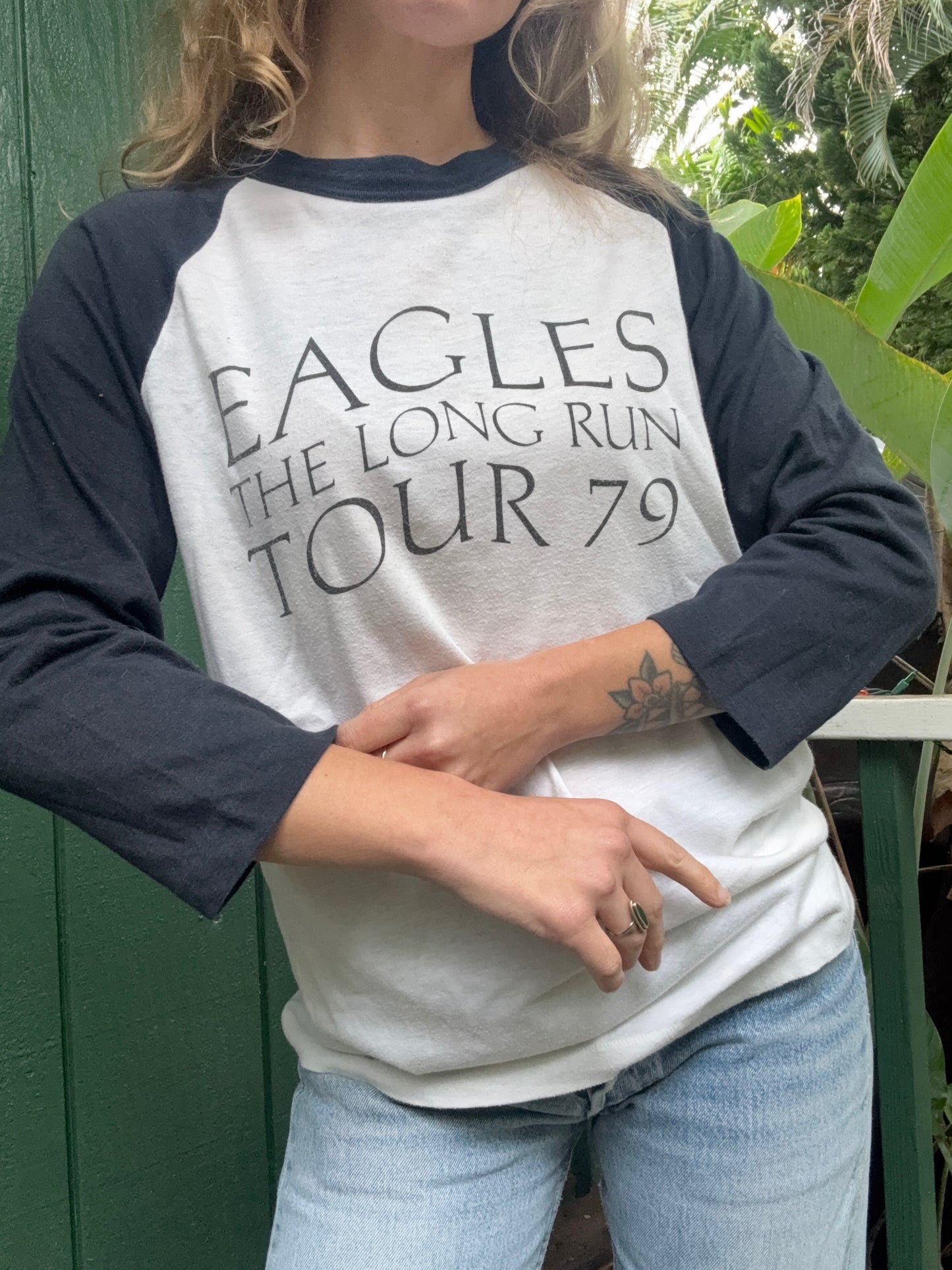 1970s The Eagles The Long Run Tour 1979 Raglan Large