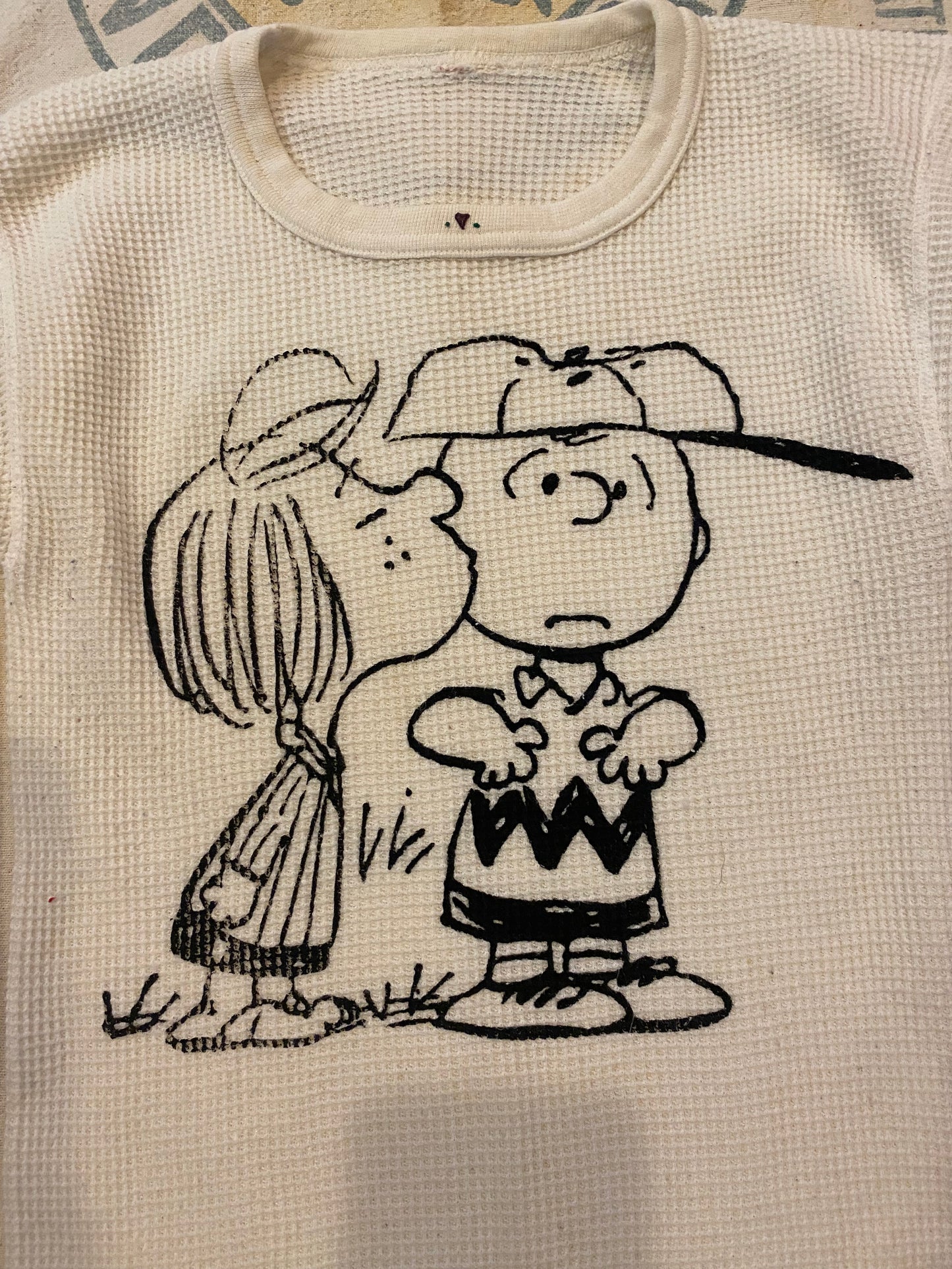 1970s Charlie Brown graphic thermal top