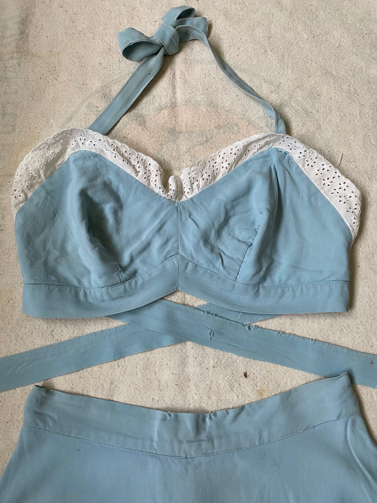 1940s Bikini Set Playsuit Swimsuit