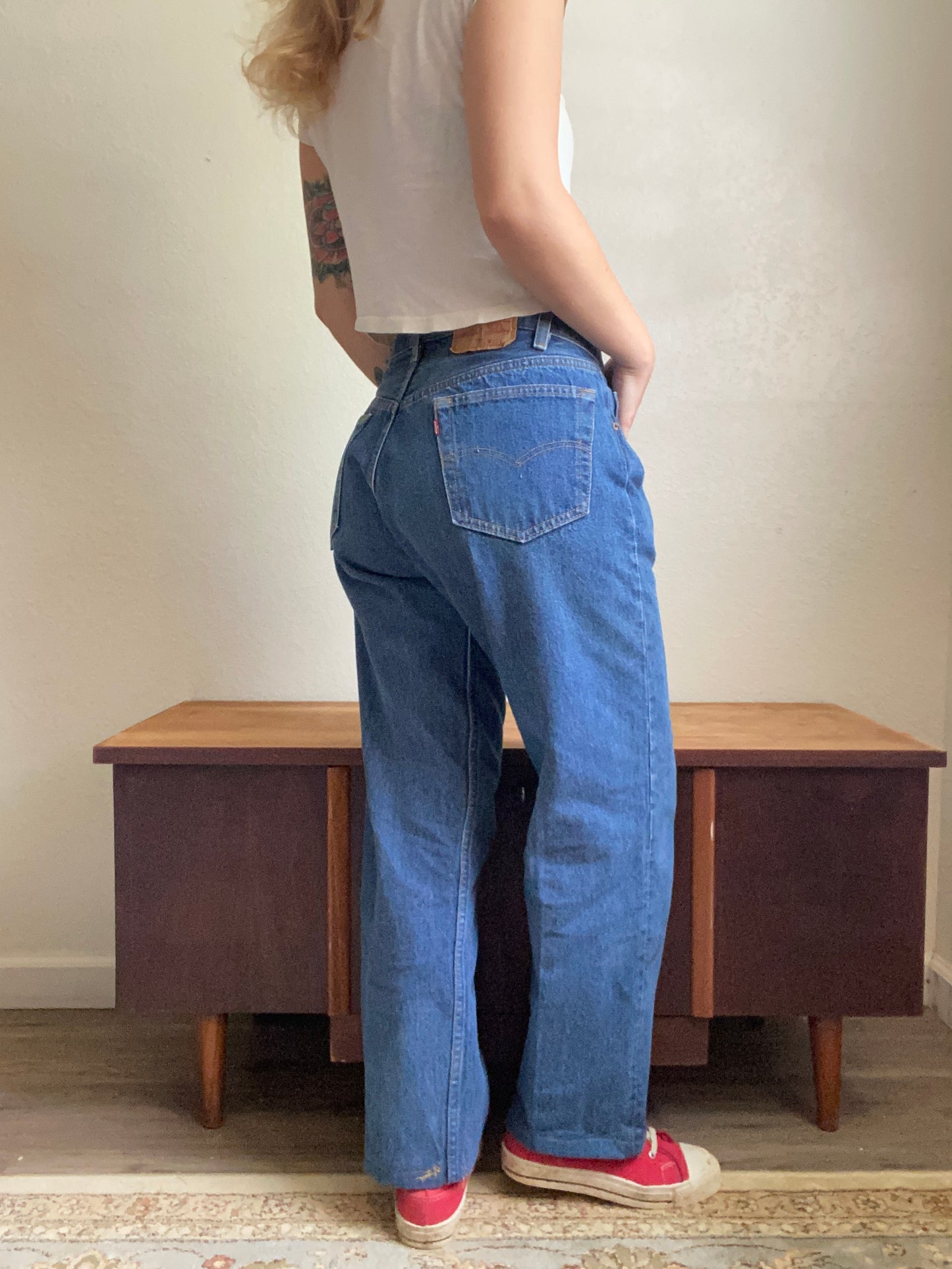 1980s Levi’s 501 0115 button fly denim 30” waist