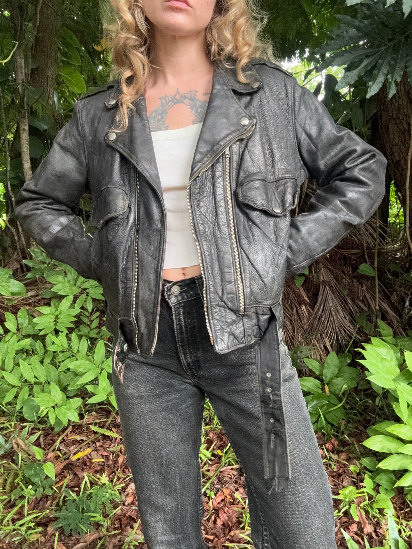 1950s Hercules Leather Jacket Small Medium