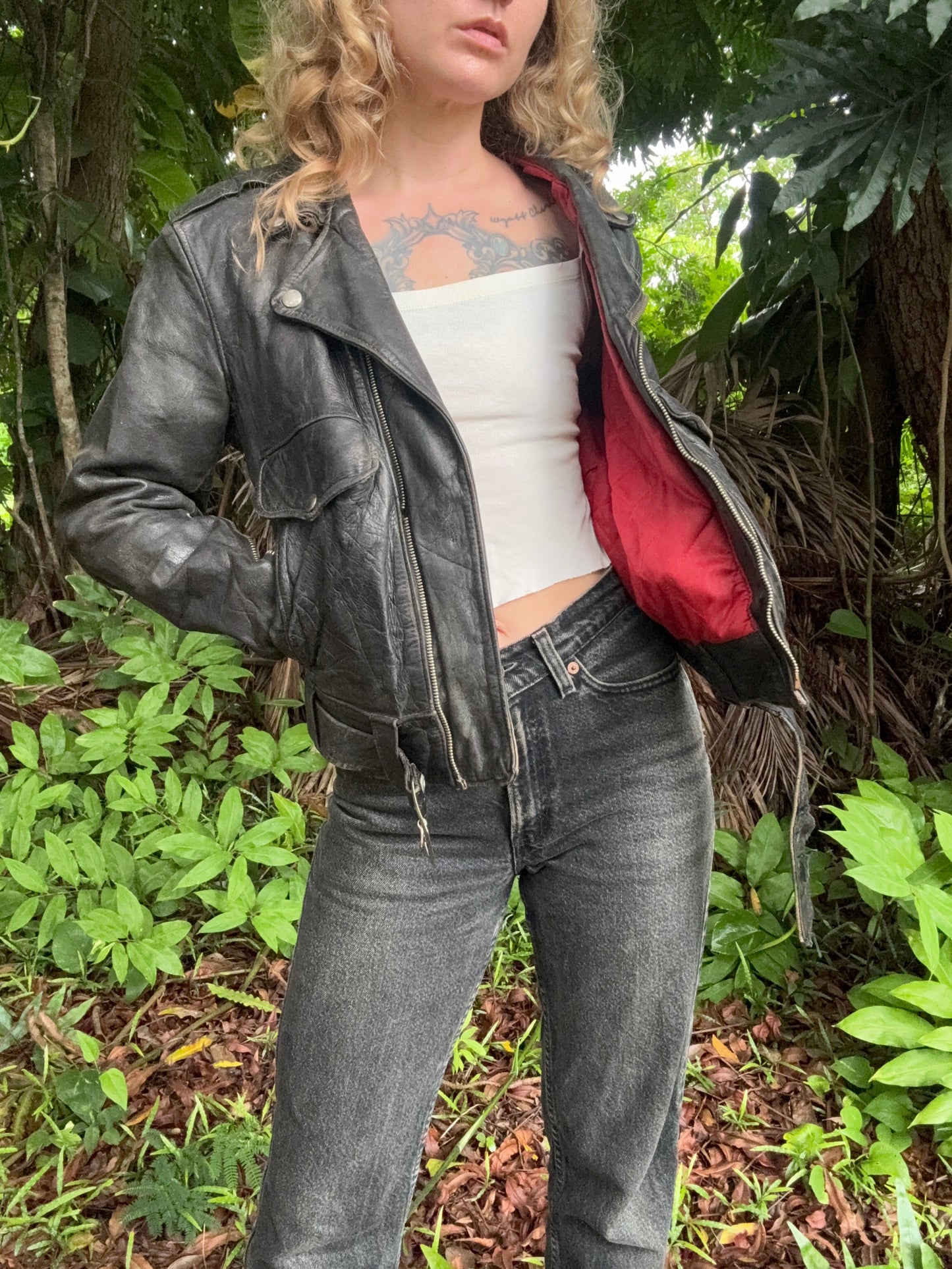 1950s Hercules Leather Jacket Small Medium