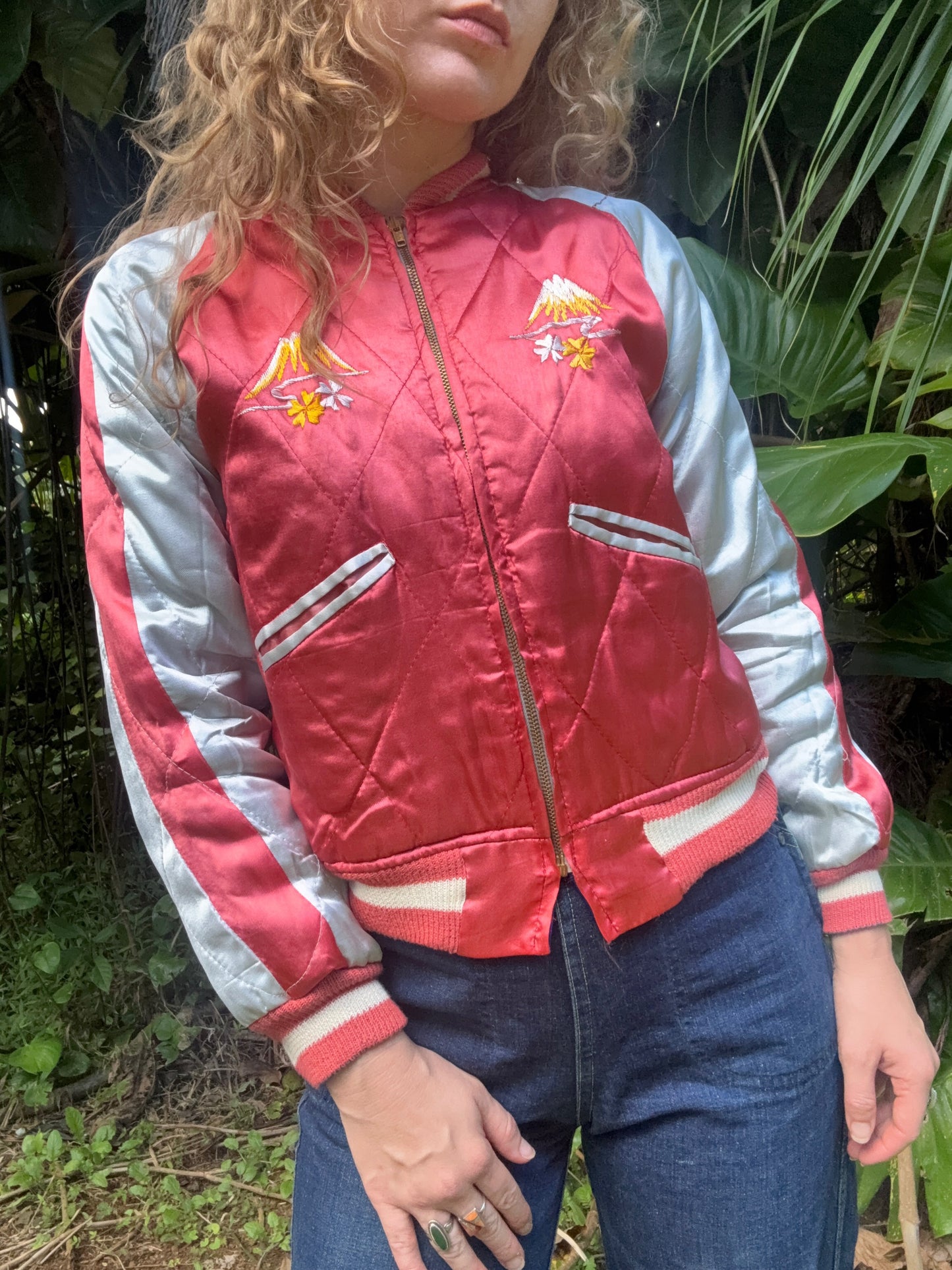 1950s Deadstock WWII Japan Reversible Bomber Jacket Size Small