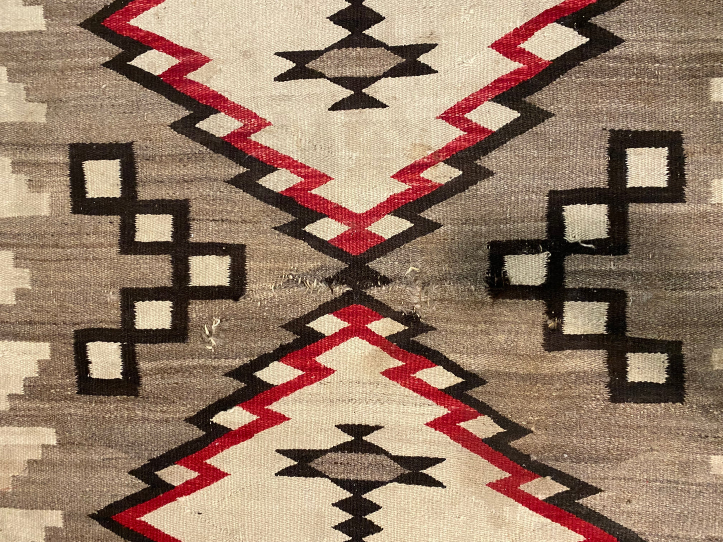 Antique 1920s or 1930s Navajo Rug 3.9ft x 6.3ft