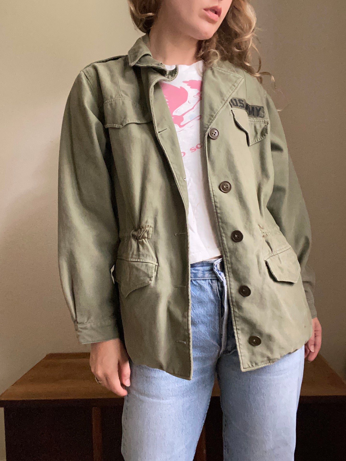 1970s Vietnam Era Women’s Army field coat OG107 small