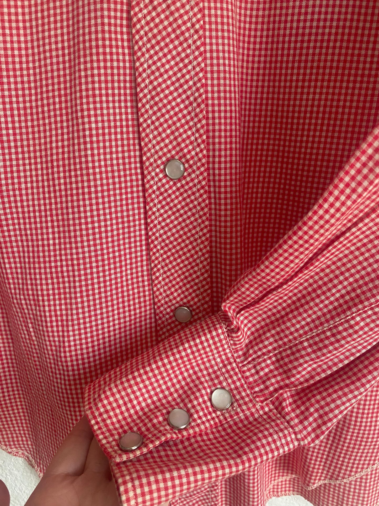 1960s/ 1970s H bar C pearl snap button up shirt plaid medium