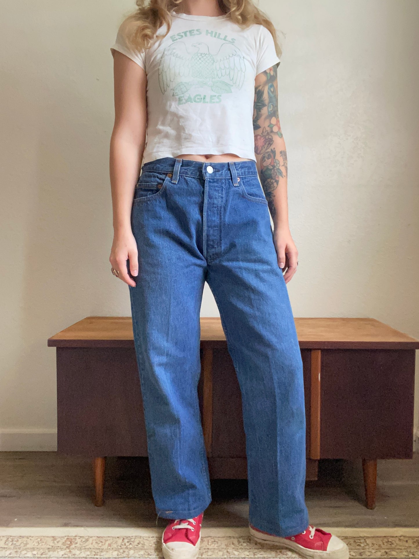 1980s Levi’s 501 0115 button fly denim 30” waist