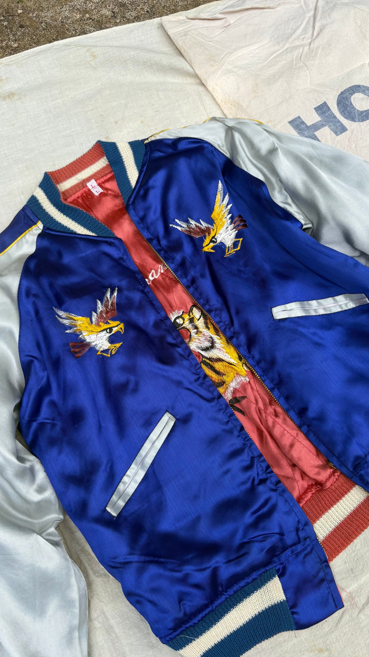 1950s Deadstock WWII Japan Reversible Bomber Jacket Size Small