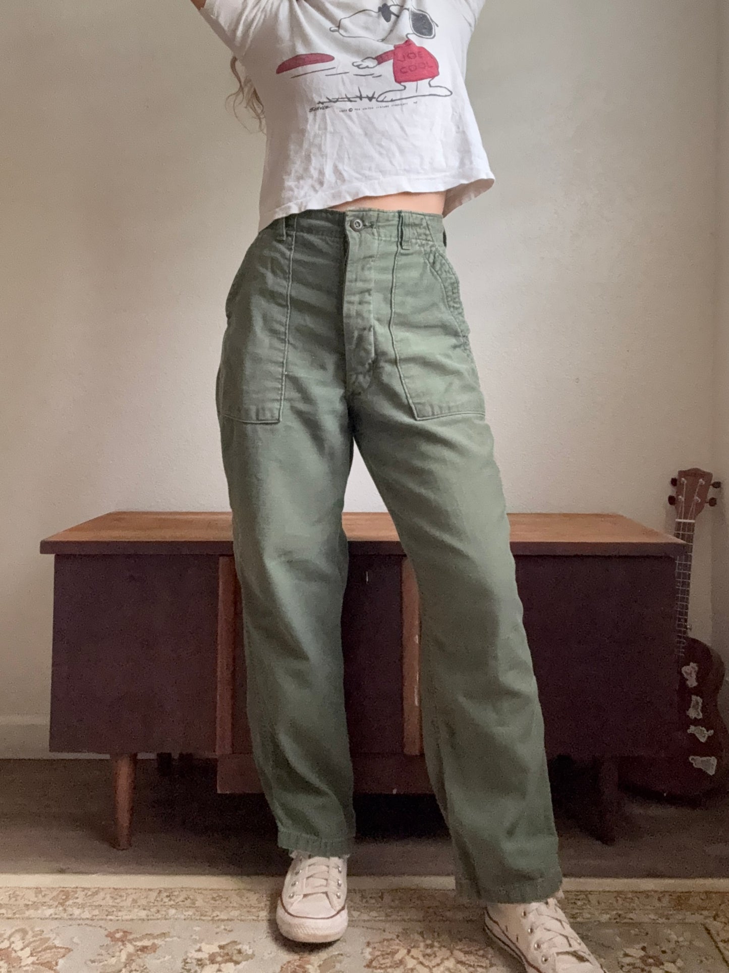 1970s Vietnam era Military Og 107 trousers 29x28