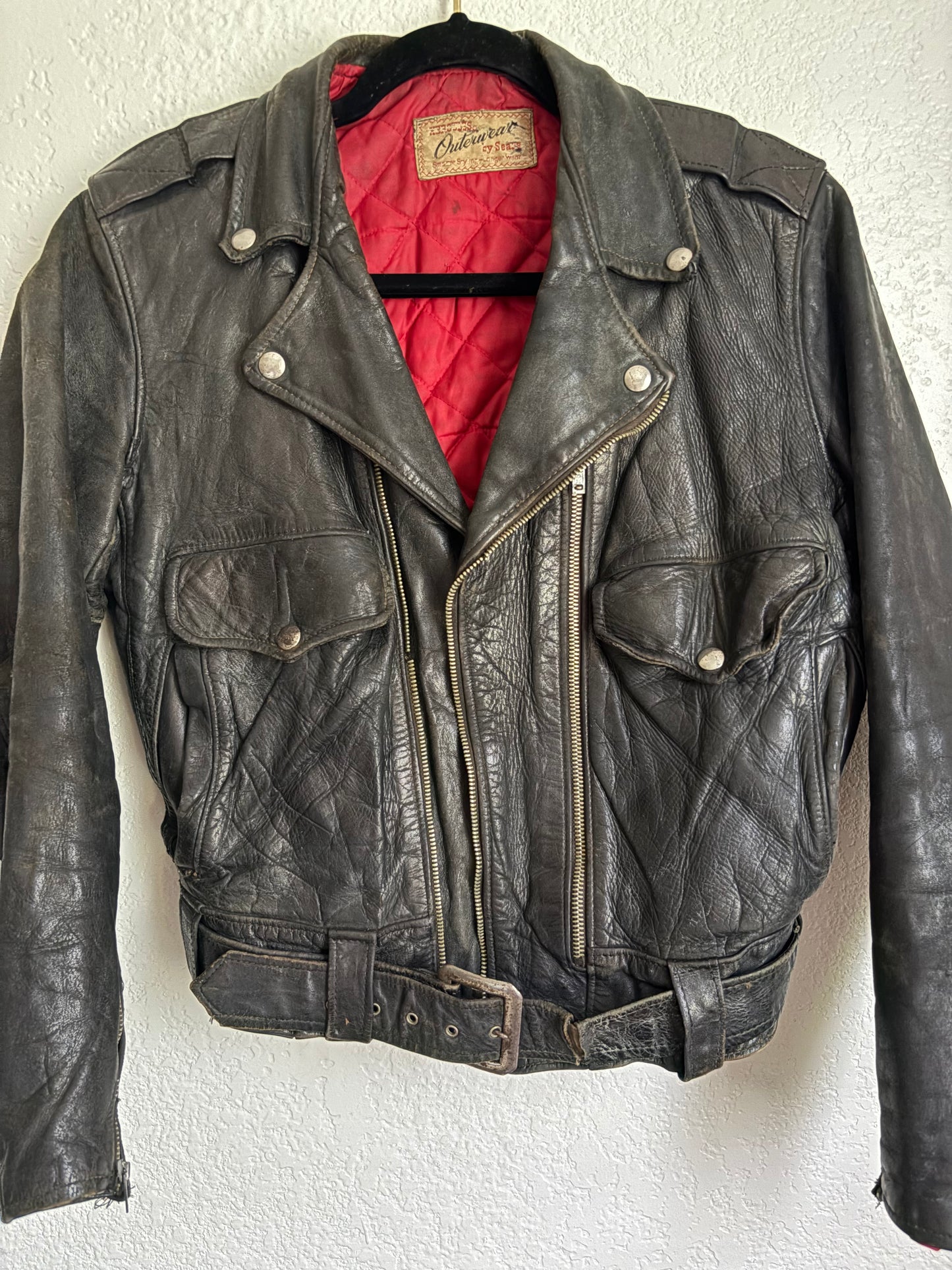 1950s Hercules Leather Jacket Small Medium
