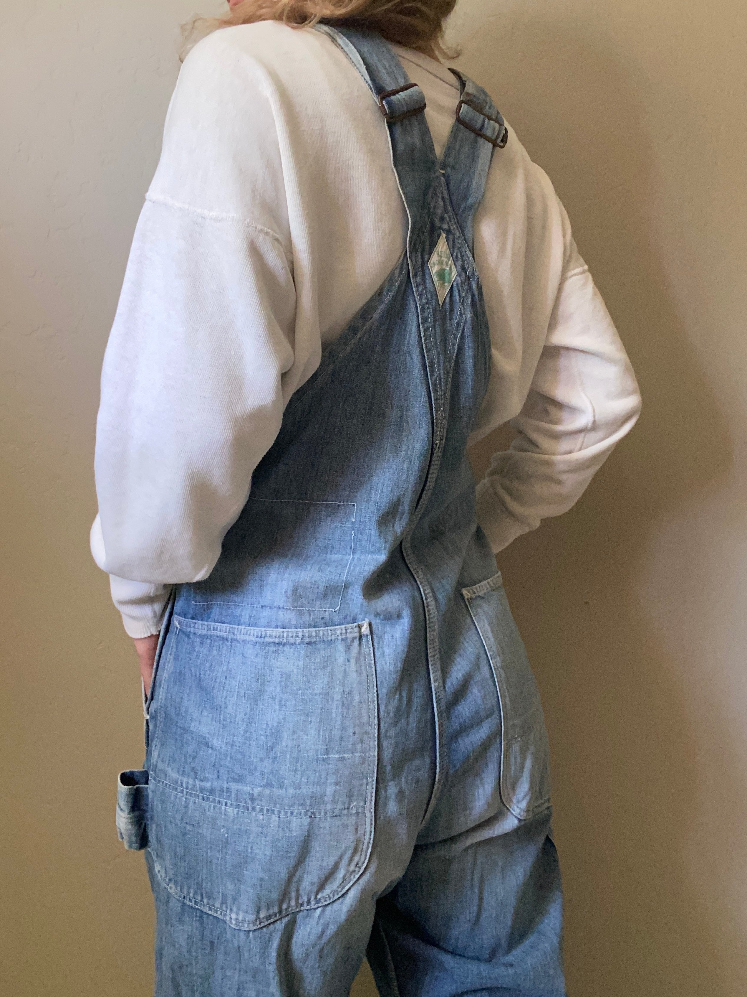 1950s Jack Rabbit Sanforized Denim Overalls 36x35 – Fringe Fox Vintage