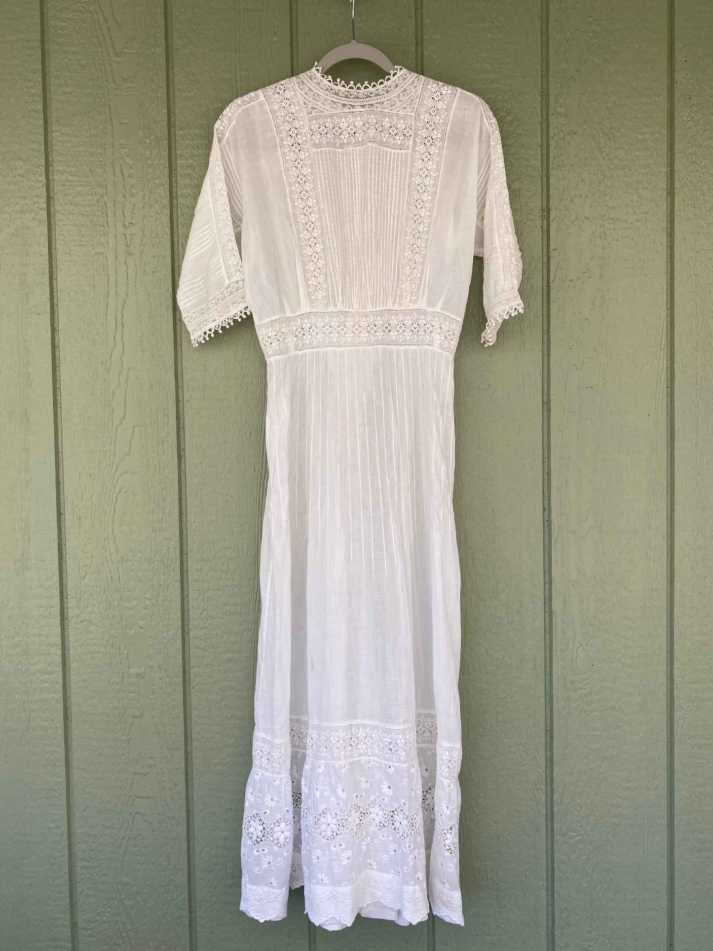 Antique Edwardian Cotton Day Dress