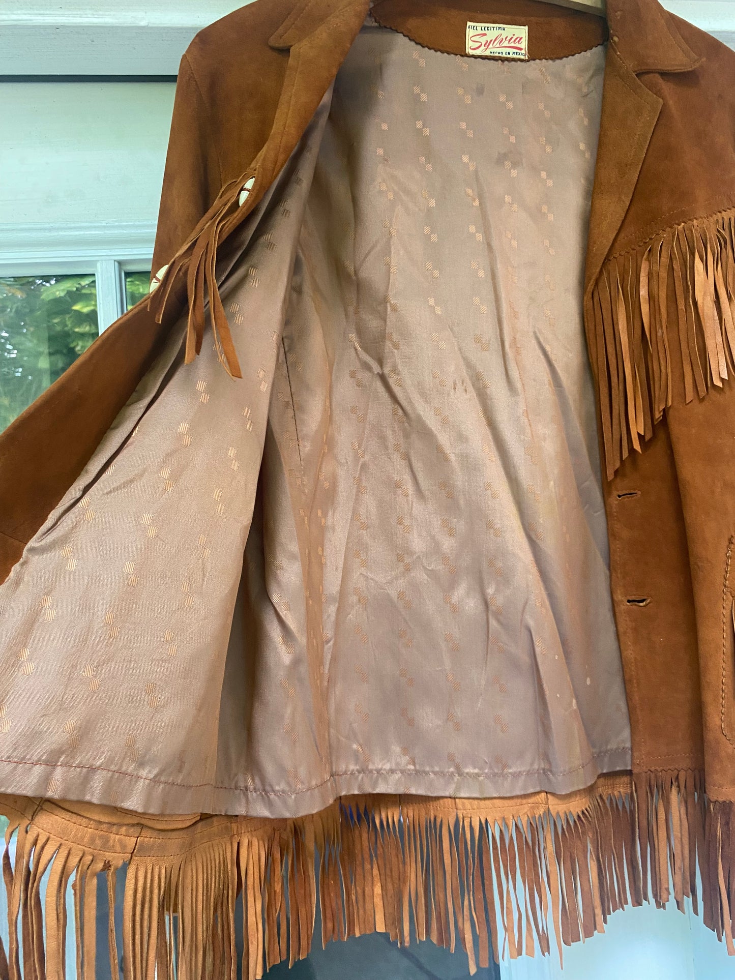 1960s 1970s Sylvia Leather Fringe Jacket