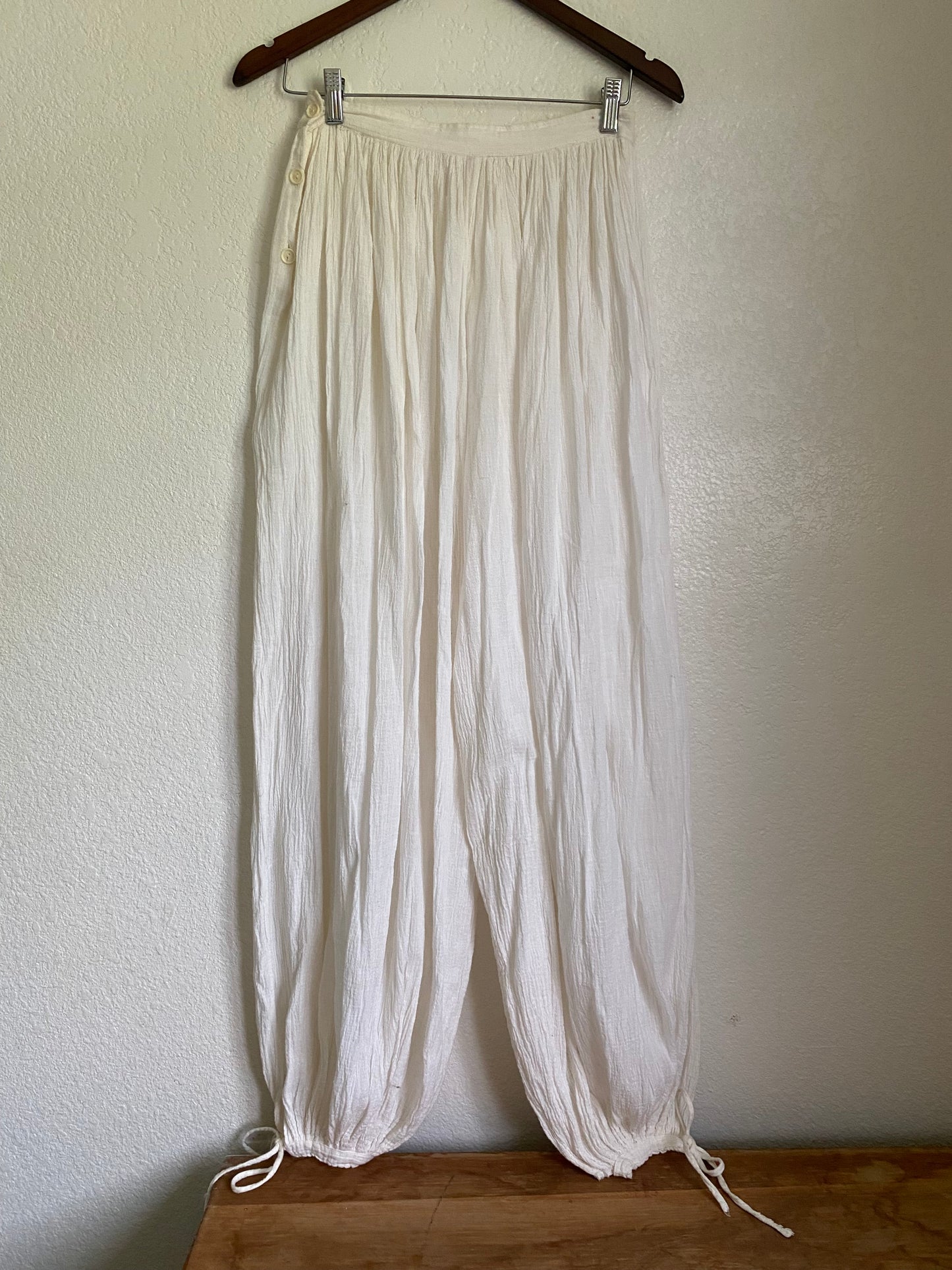 1970s Gauze Cotton balloon pants