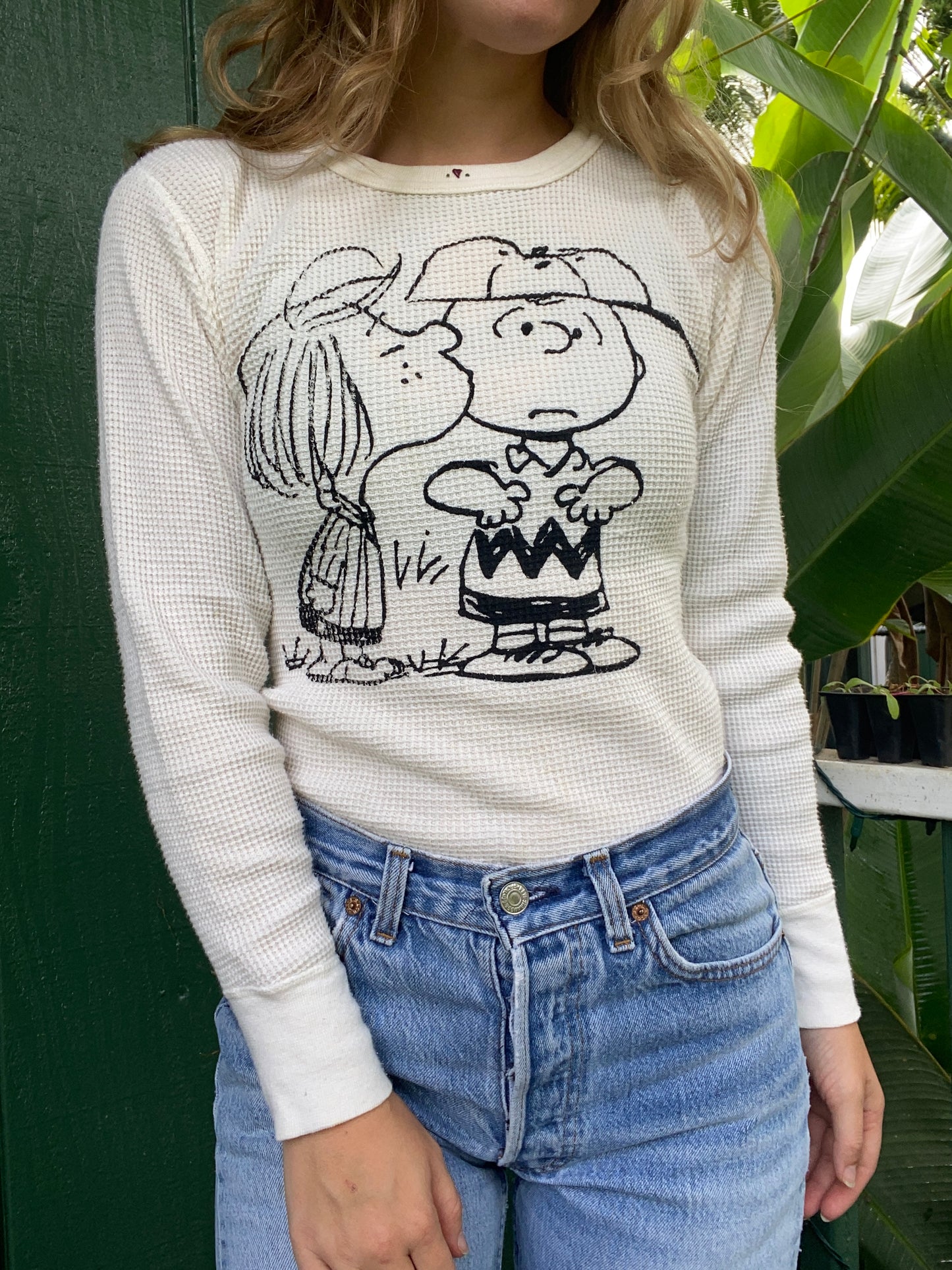 1970s Charlie Brown graphic thermal top