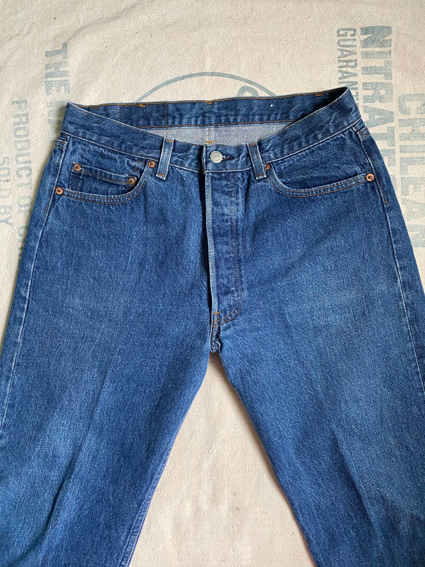 1980s Levi’s 501 0115 button fly denim 30” waist