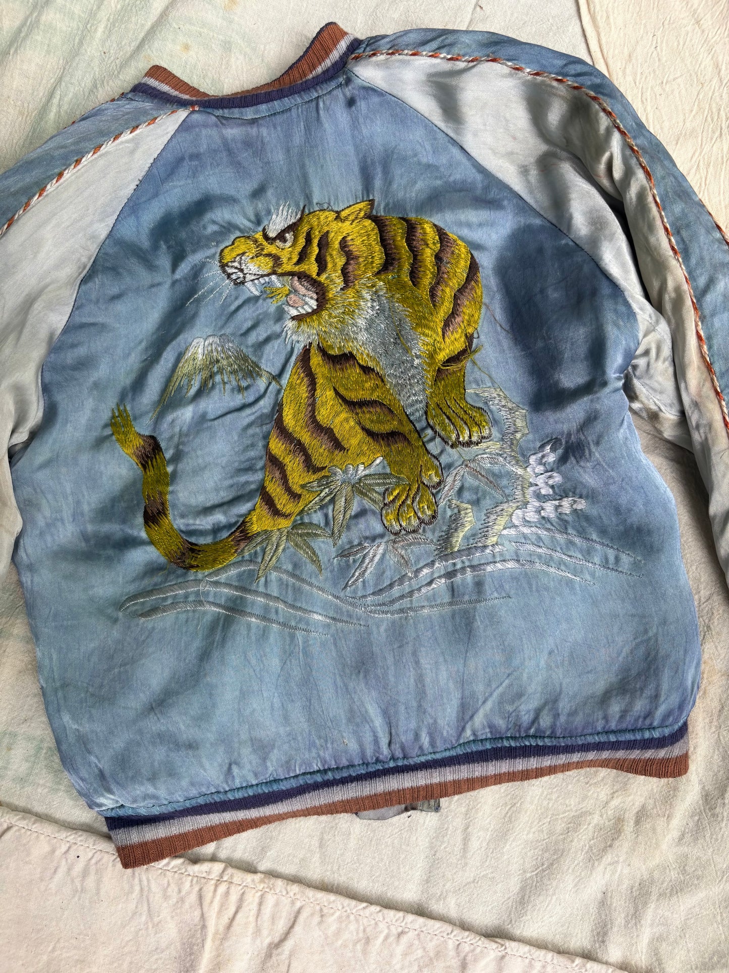 1940s WWII Sukajan Reversible Souvenir Jacket Kids Large or Women’s XS