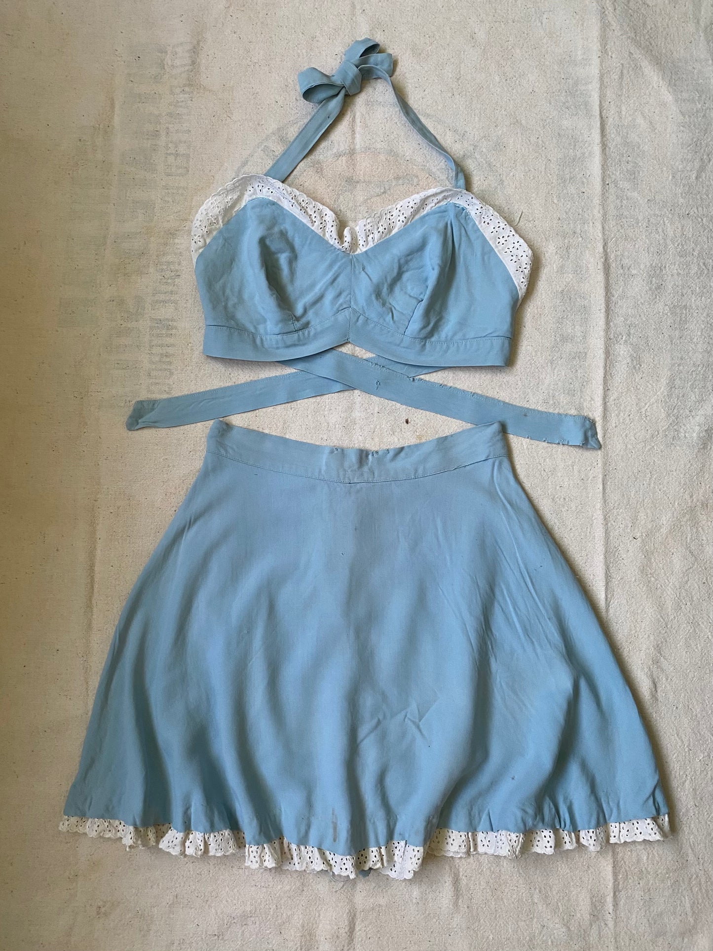 1940s Bikini Set Playsuit Swimsuit