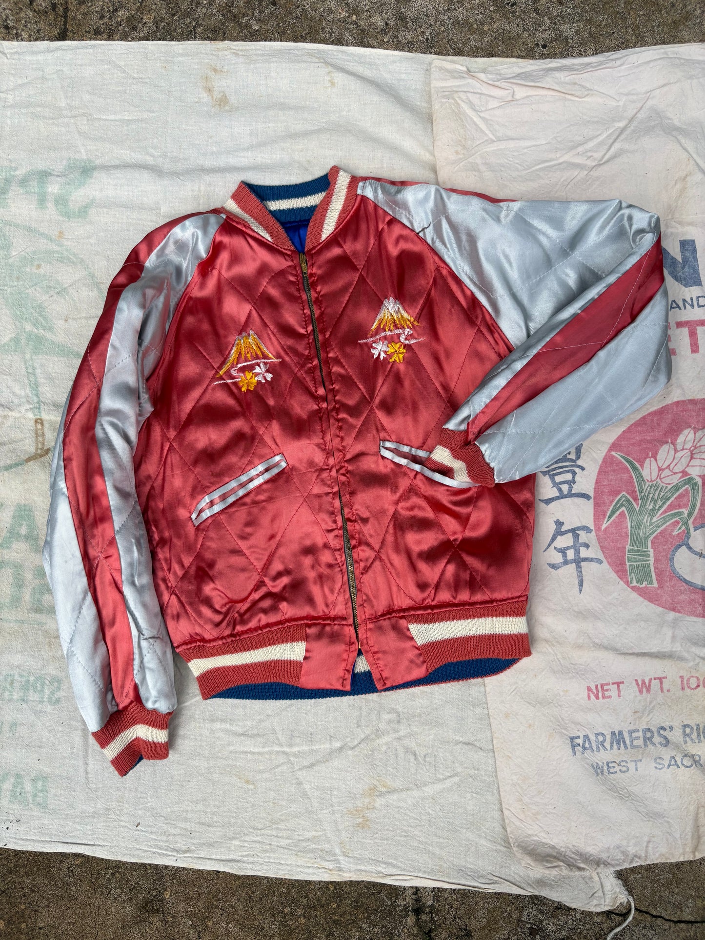 1950s Deadstock WWII Japan Reversible Bomber Jacket Size Small