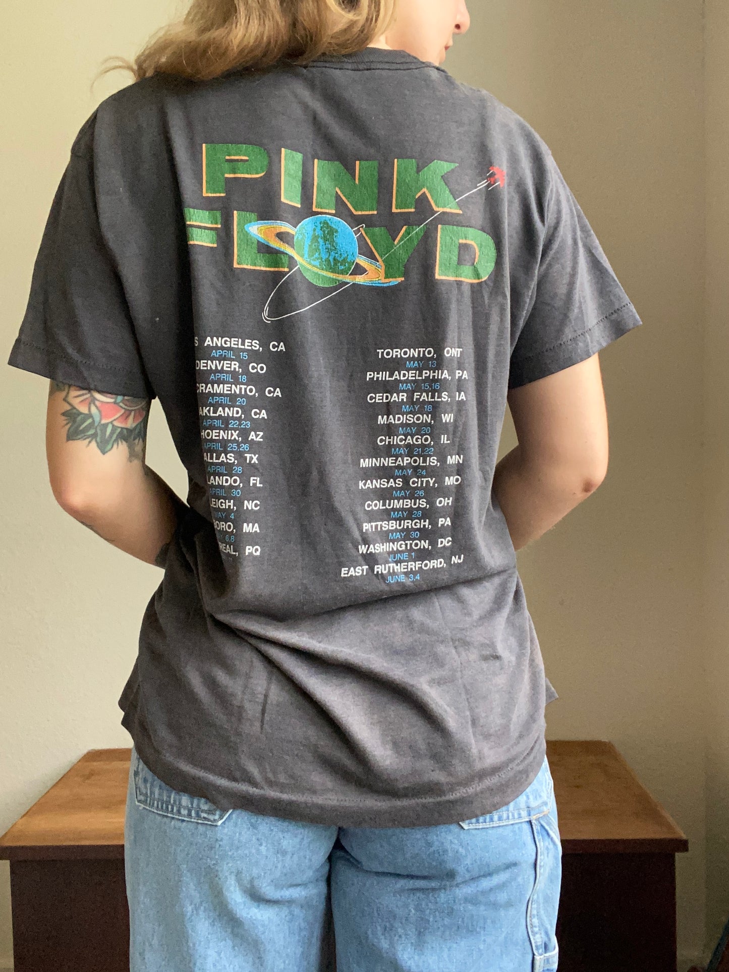 1987 Pink Floyd Tour T Shirt