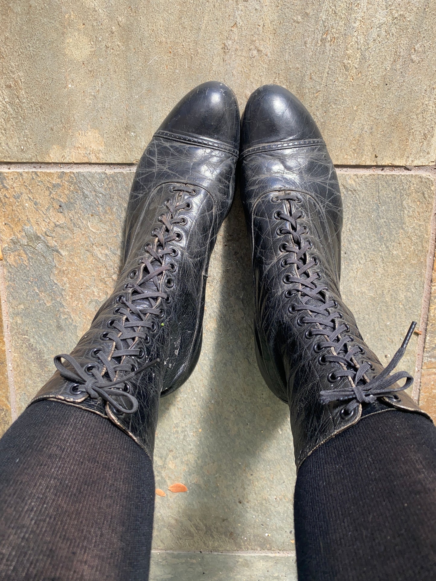 Antique Edwardian Lace Up Boots size 8 women’s