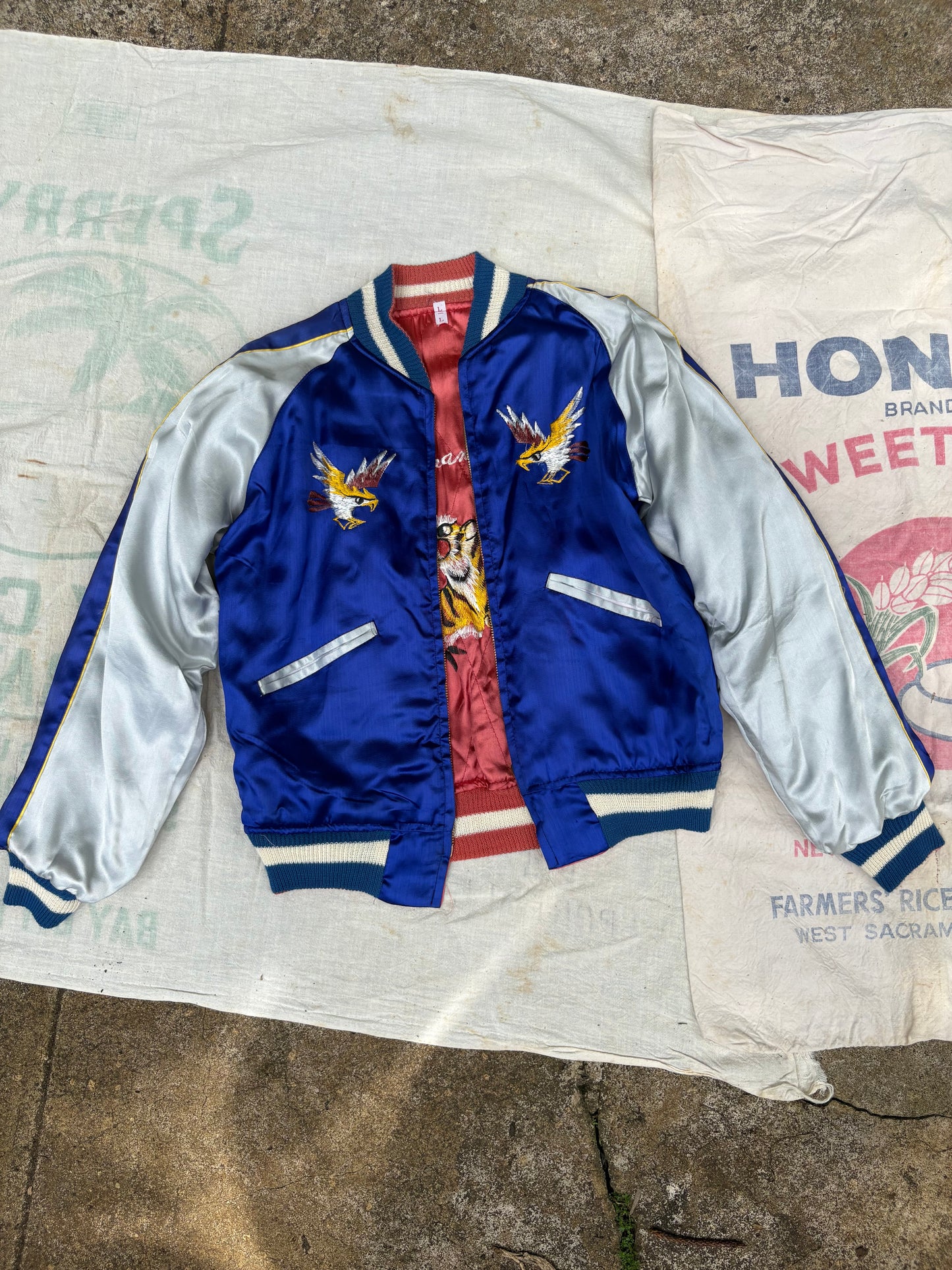 1950s Deadstock WWII Japan Reversible Bomber Jacket Size Small
