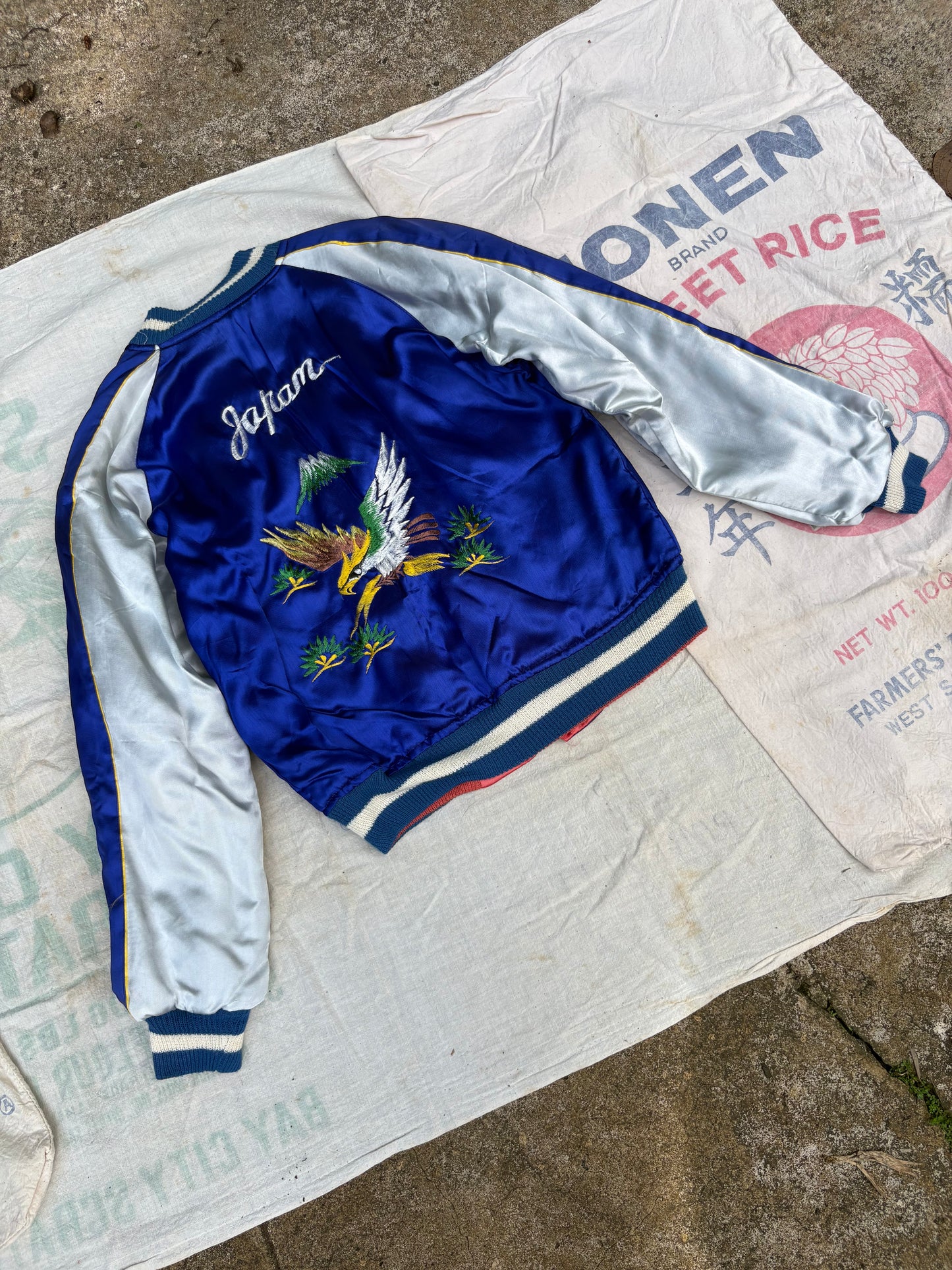 1950s Deadstock WWII Japan Reversible Bomber Jacket Size Small