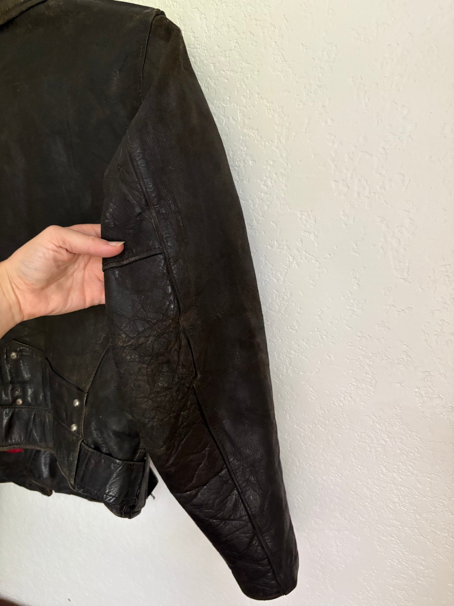 1950s Hercules Leather Jacket Small Medium