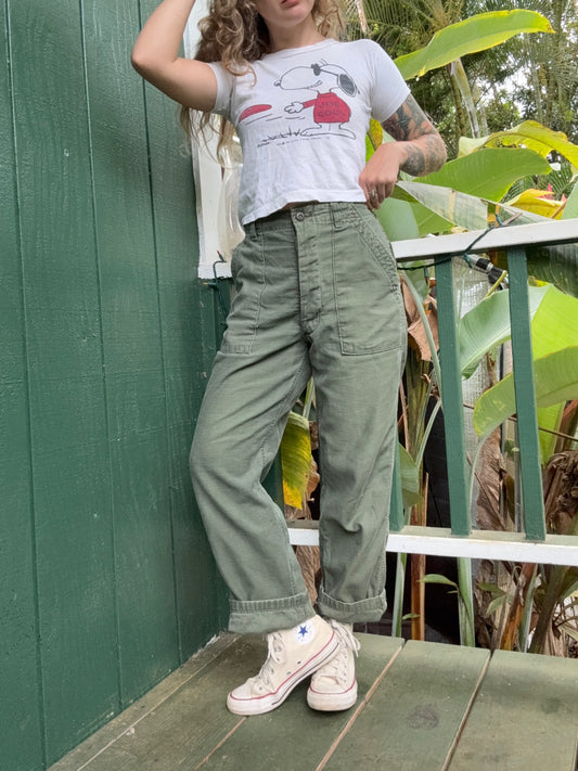 1970s Vietnam era Military Og 107 trousers 29x28