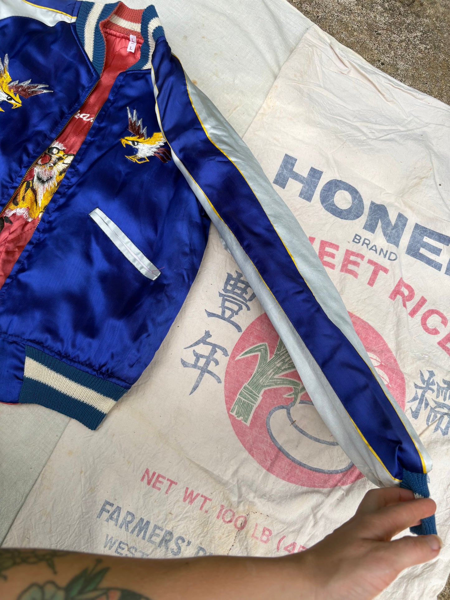 1950s Deadstock WWII Japan Reversible Bomber Jacket Size Small