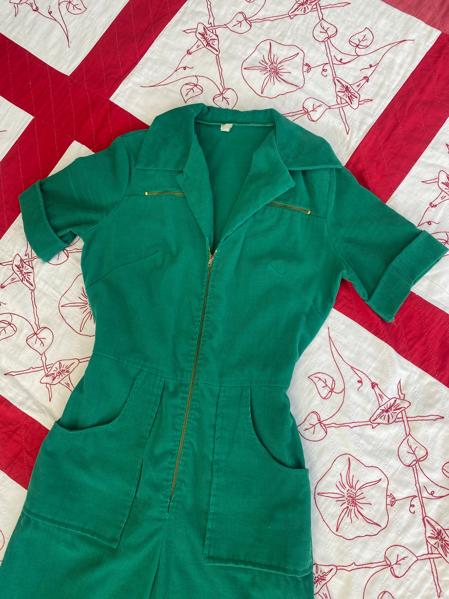 1970’s Green Corduroy Jumpsuit