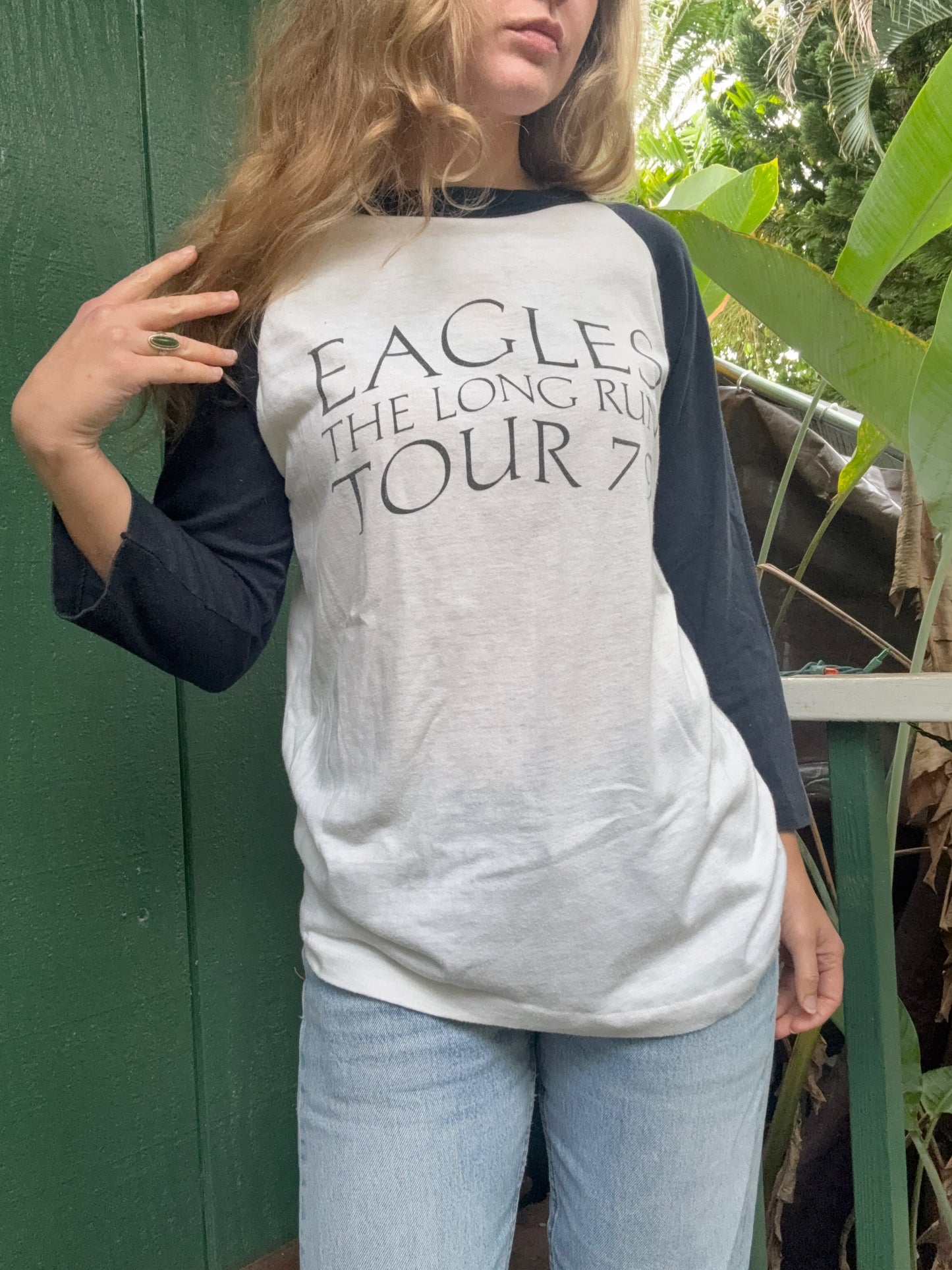 1970s The Eagles The Long Run Tour 1979 Raglan Large