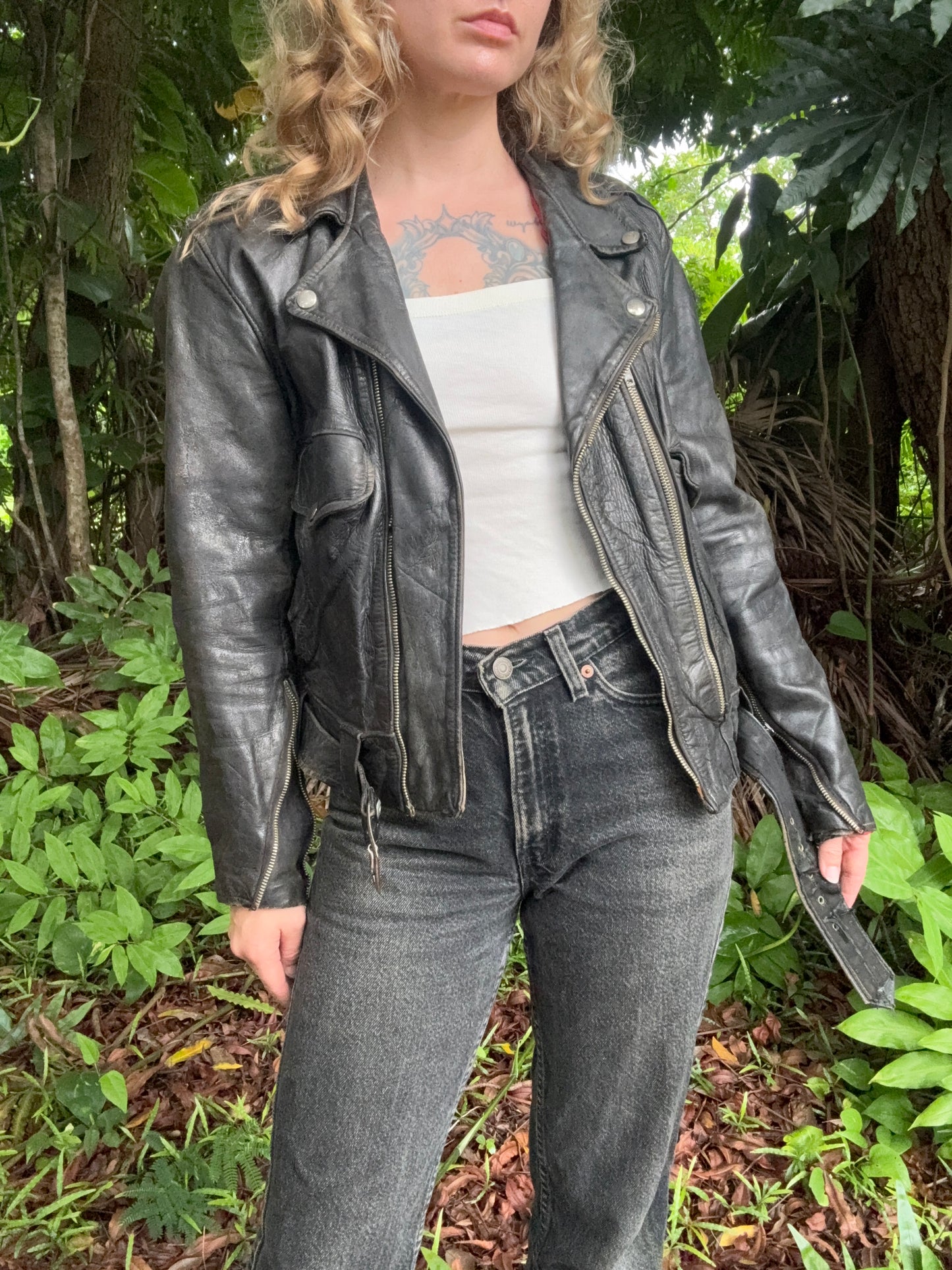 1950s Hercules Leather Jacket Small Medium