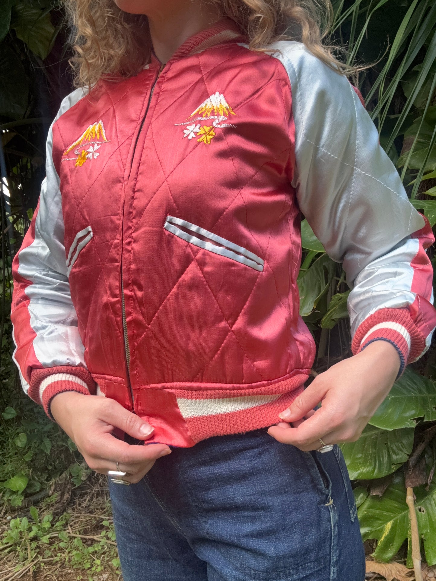 1950s Deadstock WWII Japan Reversible Bomber Jacket Size Small